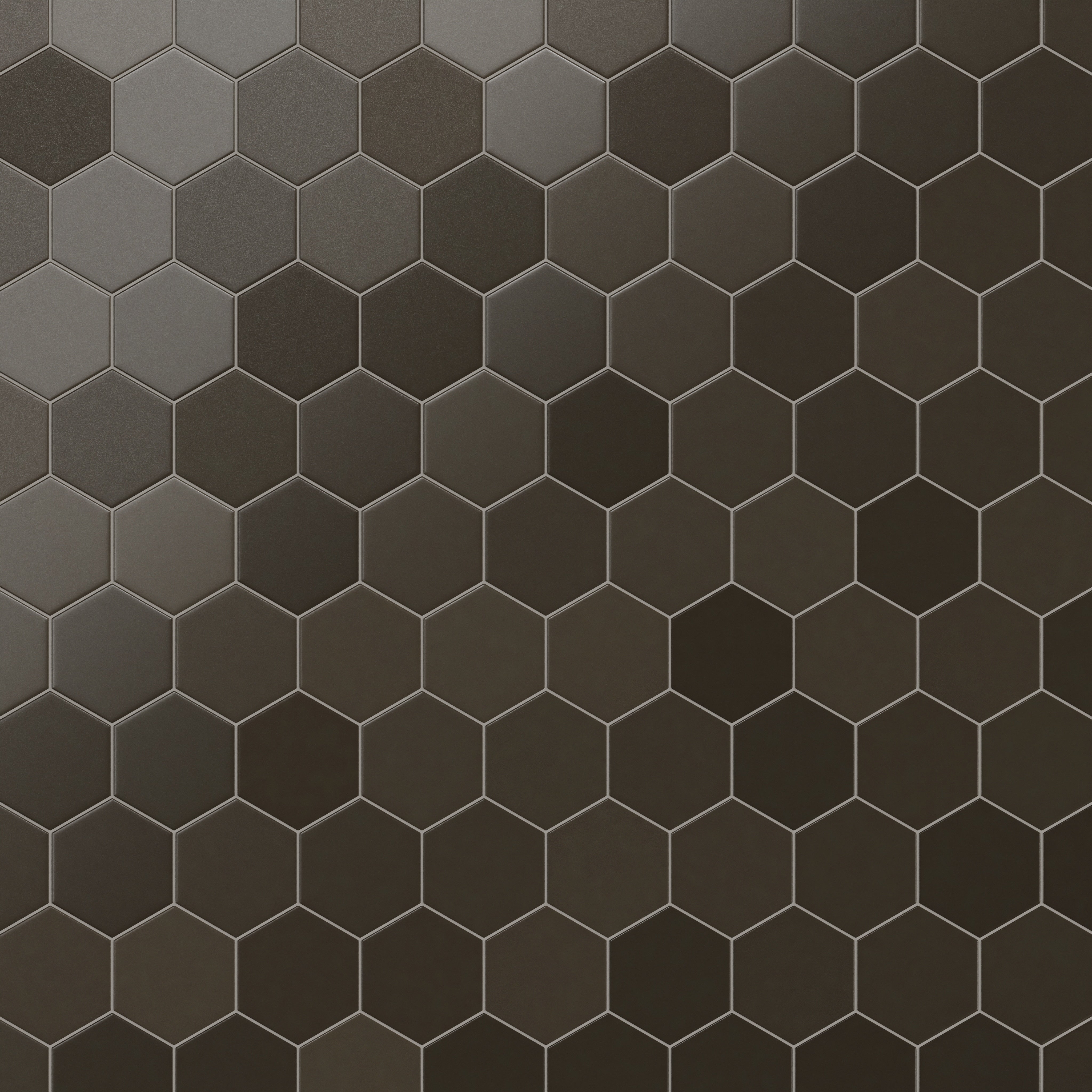 8" Hexagon Original Ceramic Tile in Graphite