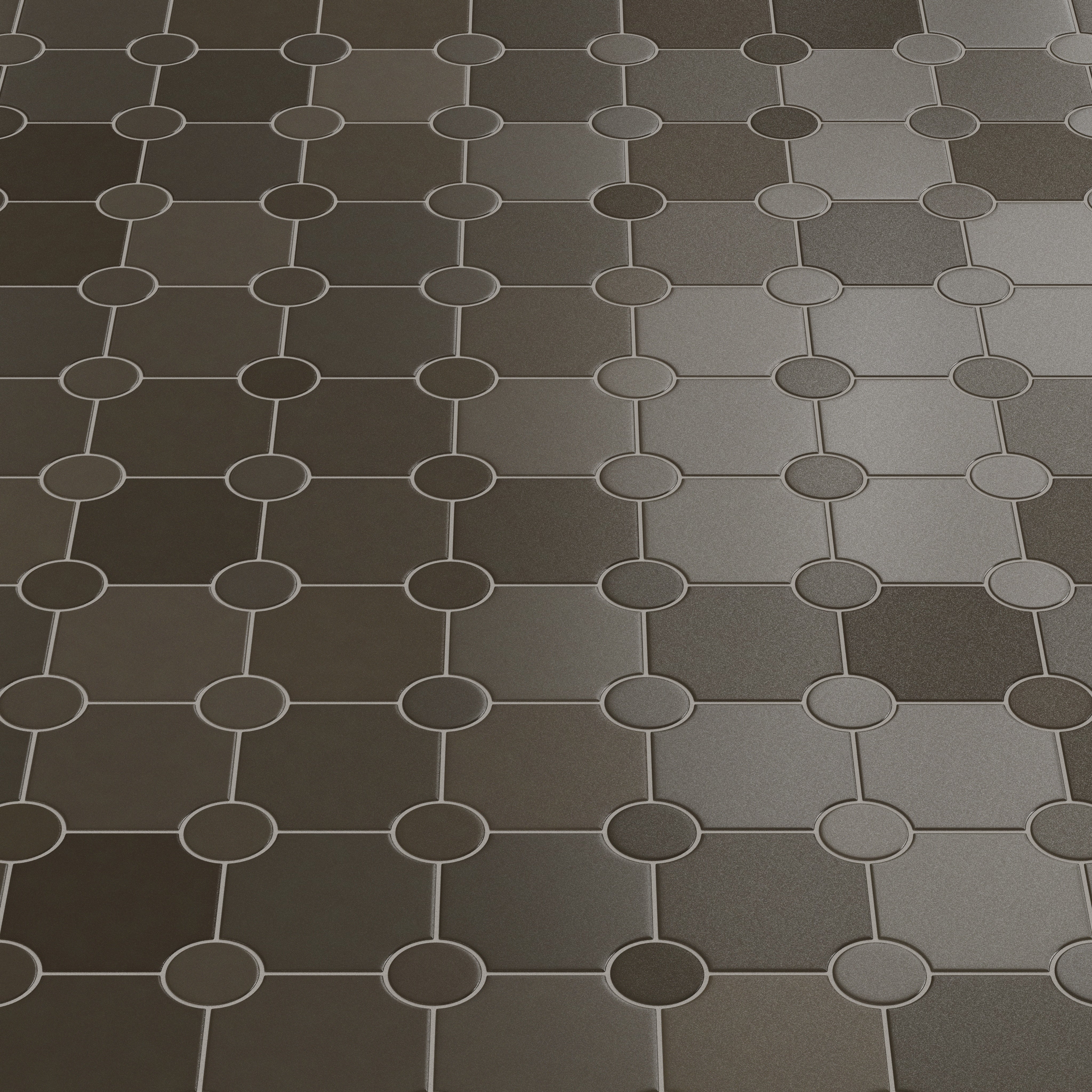 Portico Original Ceramic Tile in Graphite