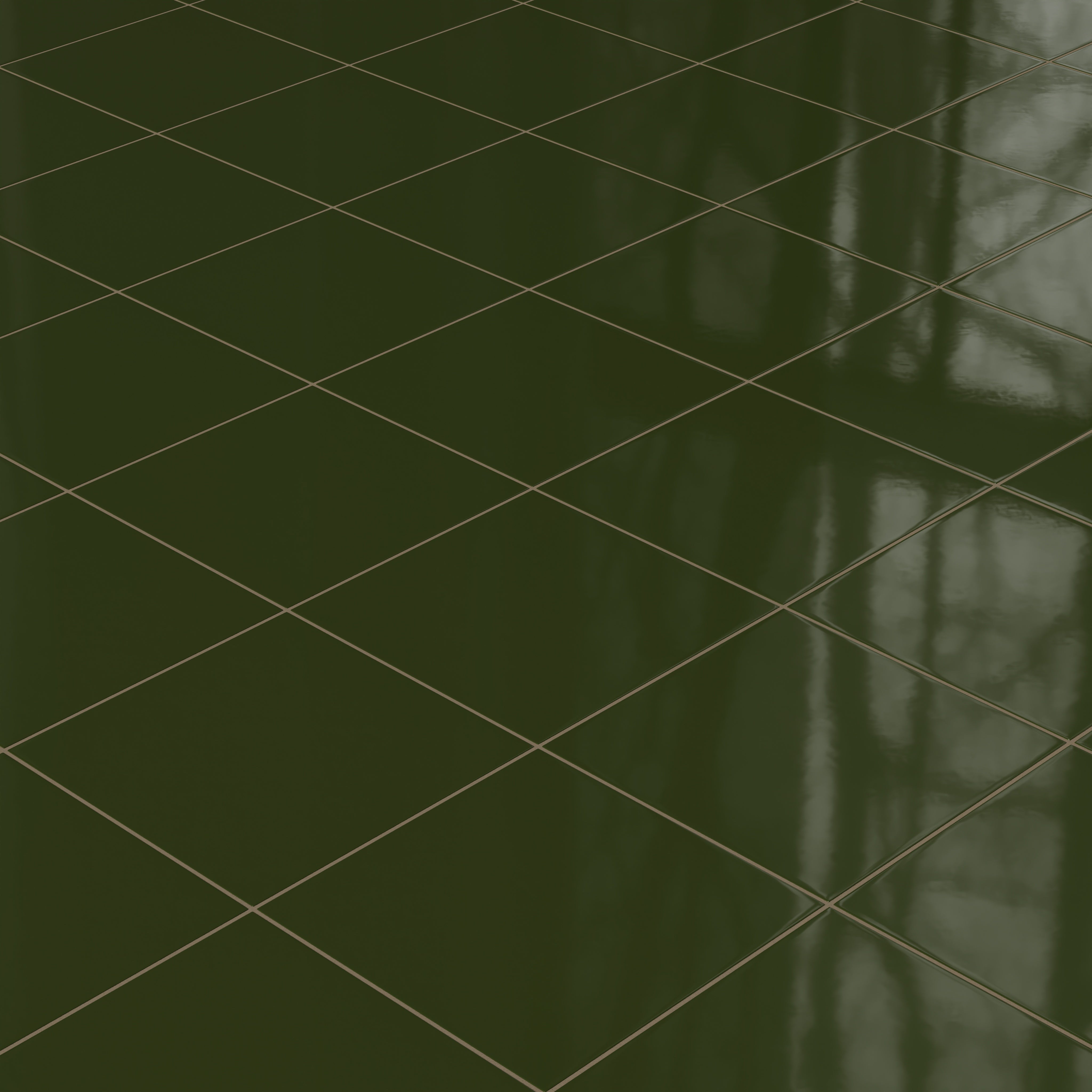 12x12 Natural Press Ceramic Tile in Green Apatite Gloss