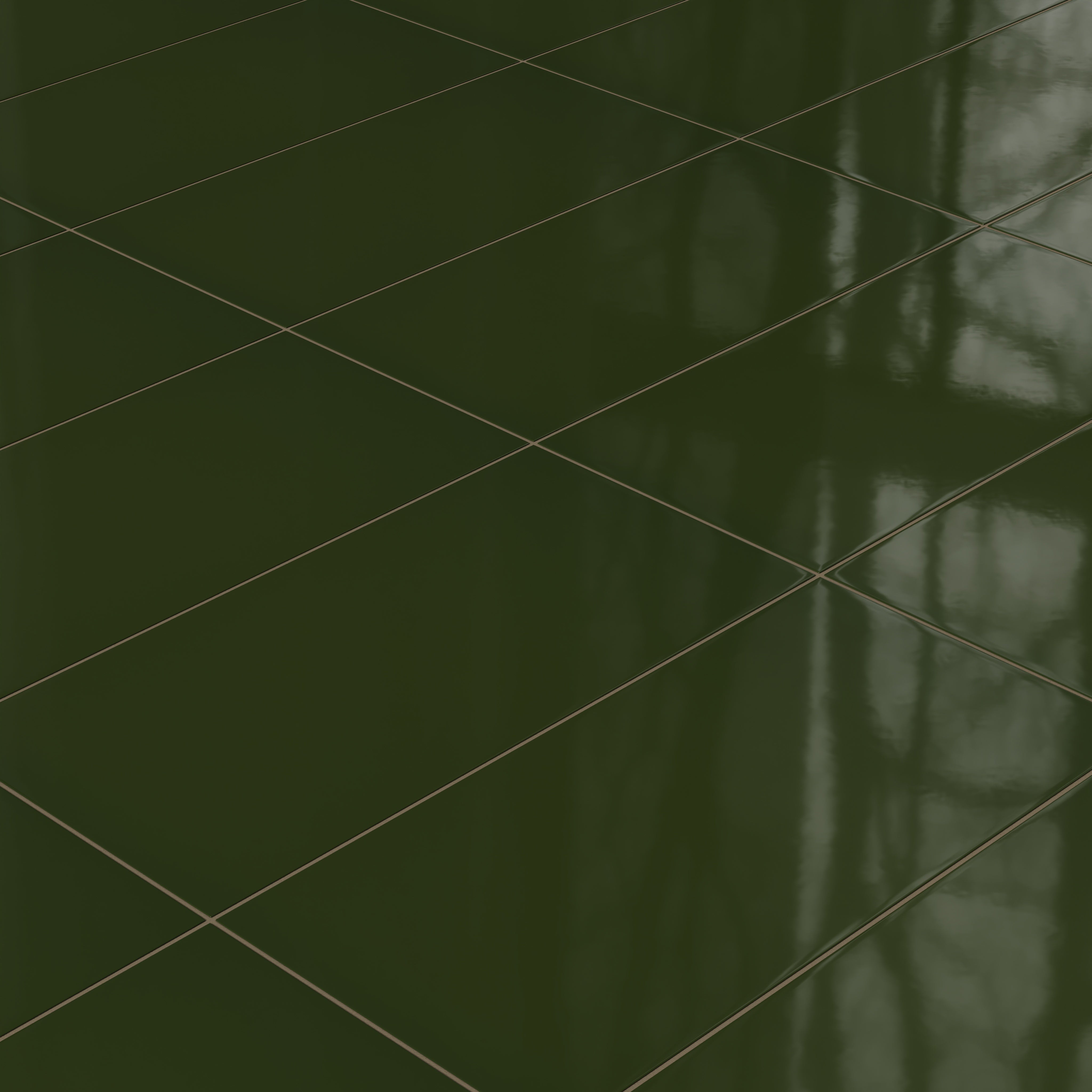 12x24 Natural Press Ceramic Tile in Green Apatite Gloss