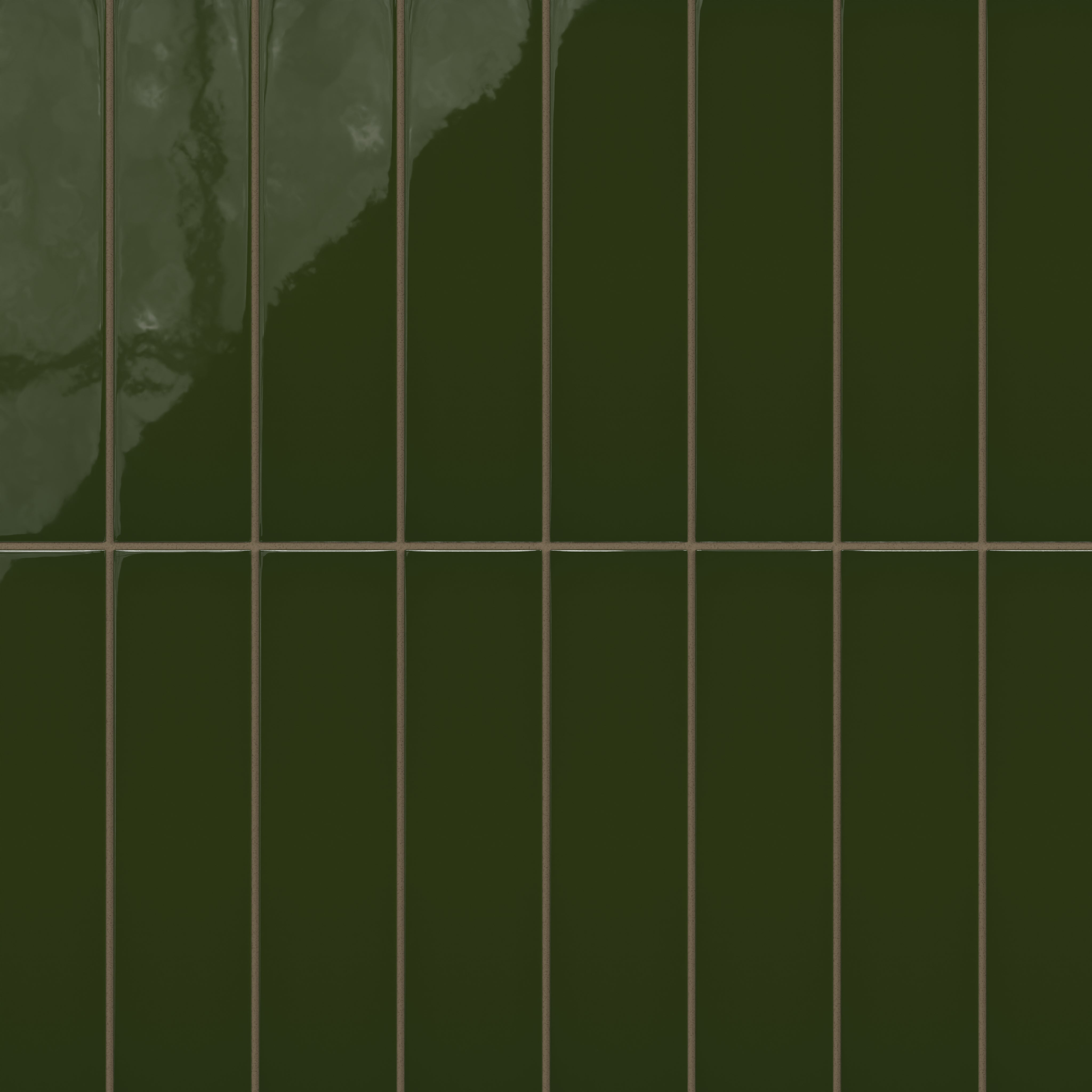 3x12 Natural Press Ceramic Tile in Green Apatite Gloss
