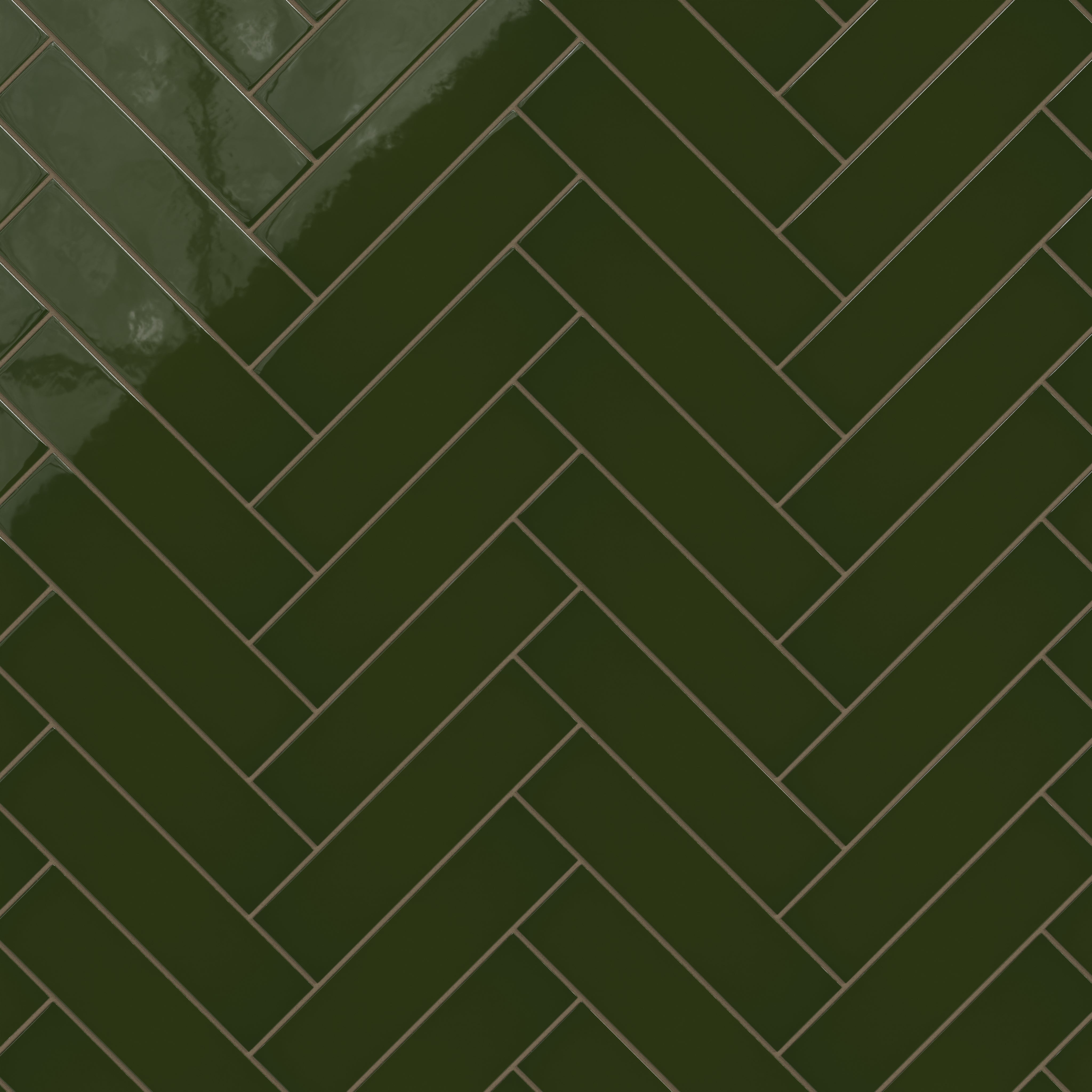 3x12 Natural Press Ceramic Tile in Green Apatite Gloss