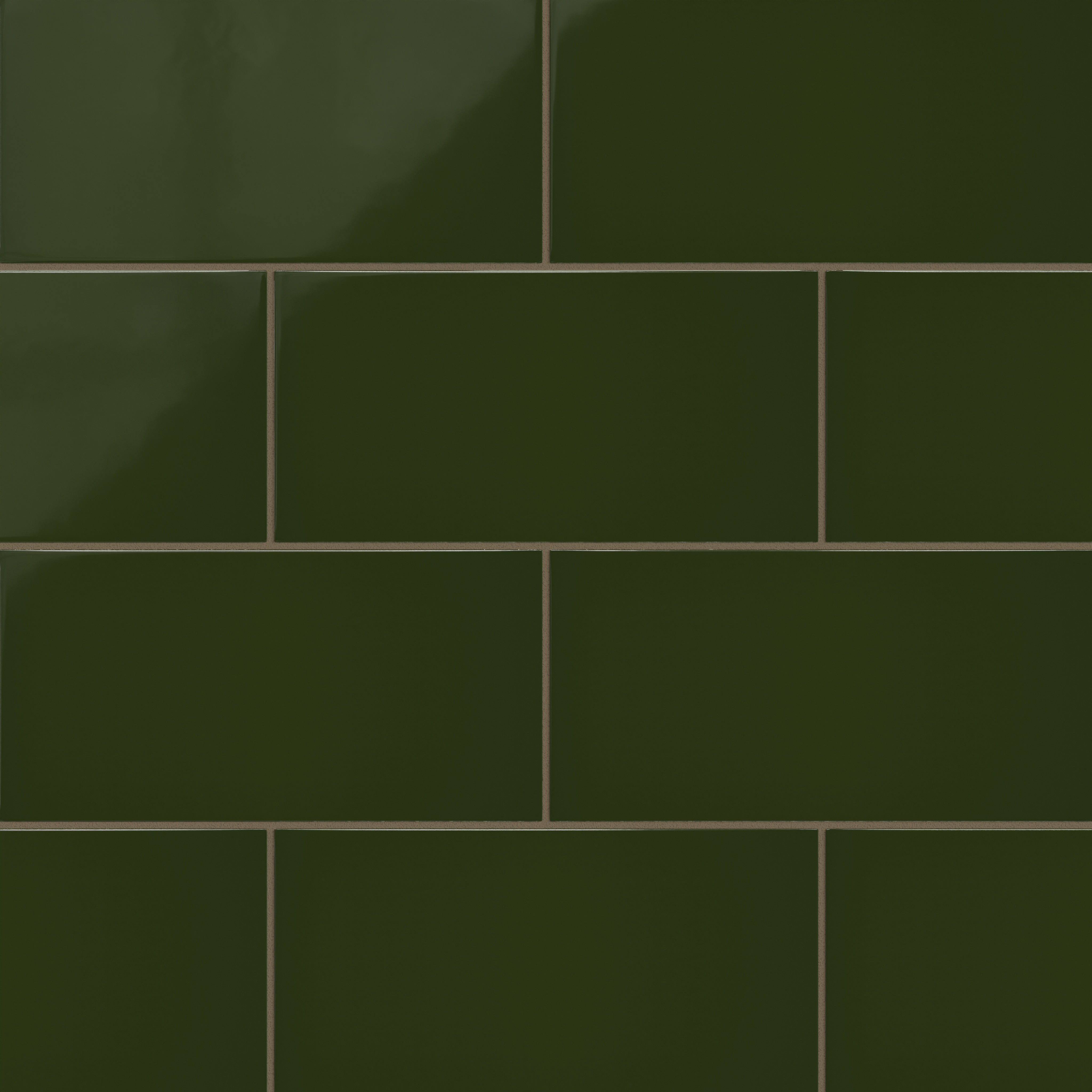 6x12 Natural Press Ceramic Tile in Green Apatite Gloss