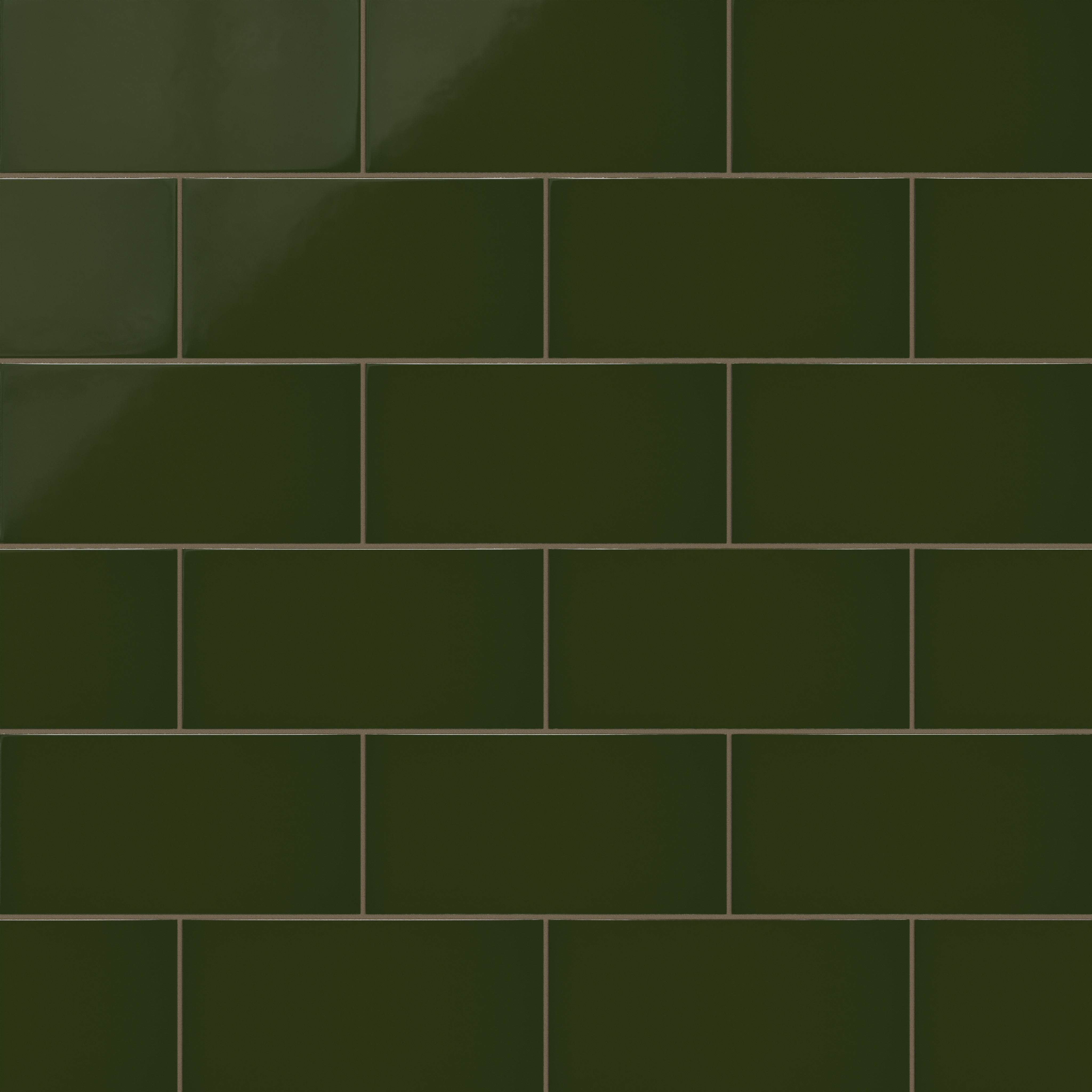 6x12 Natural Press Ceramic Tile in Green Apatite Gloss