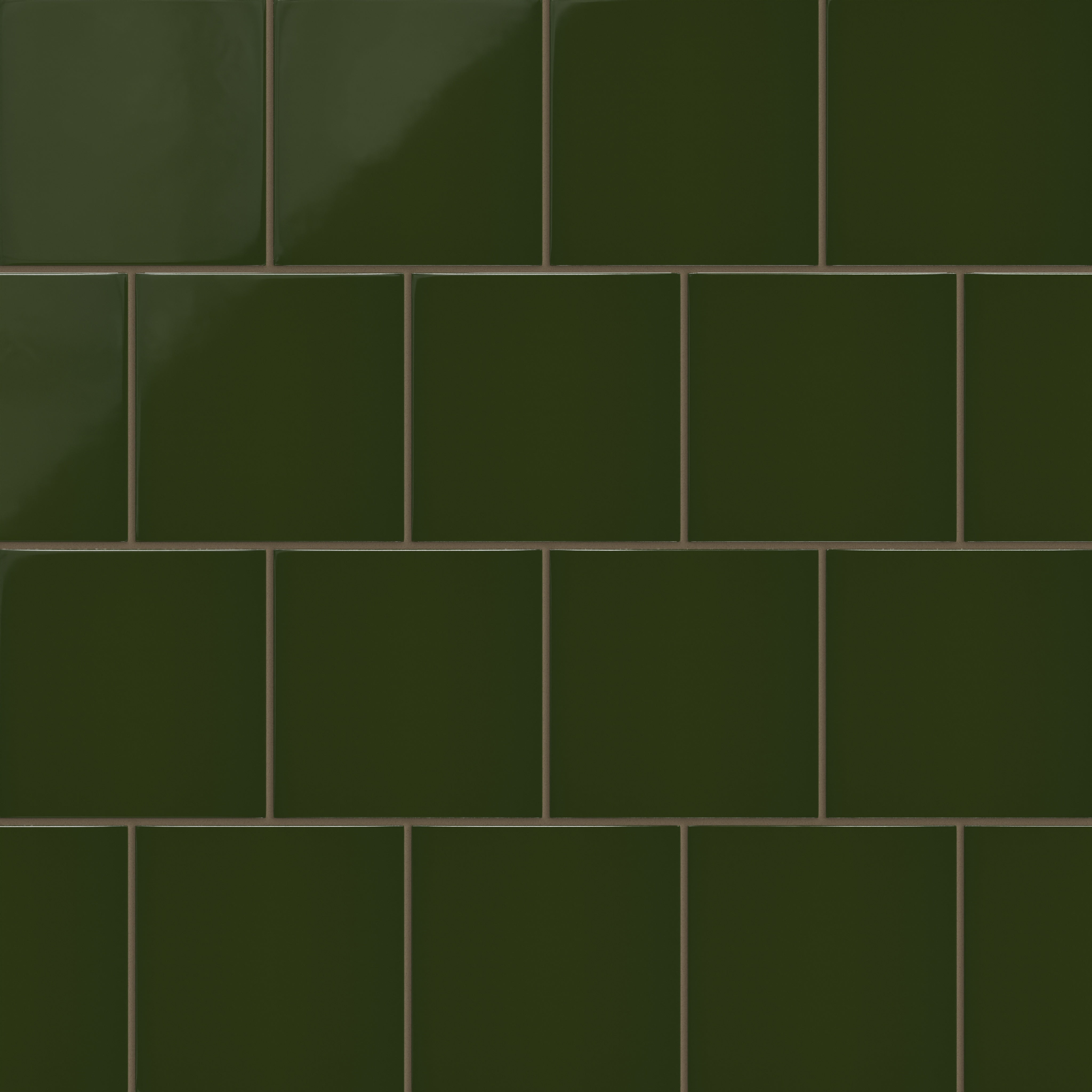 6x6 Natural Press Ceramic Tile in Green Apatite Gloss