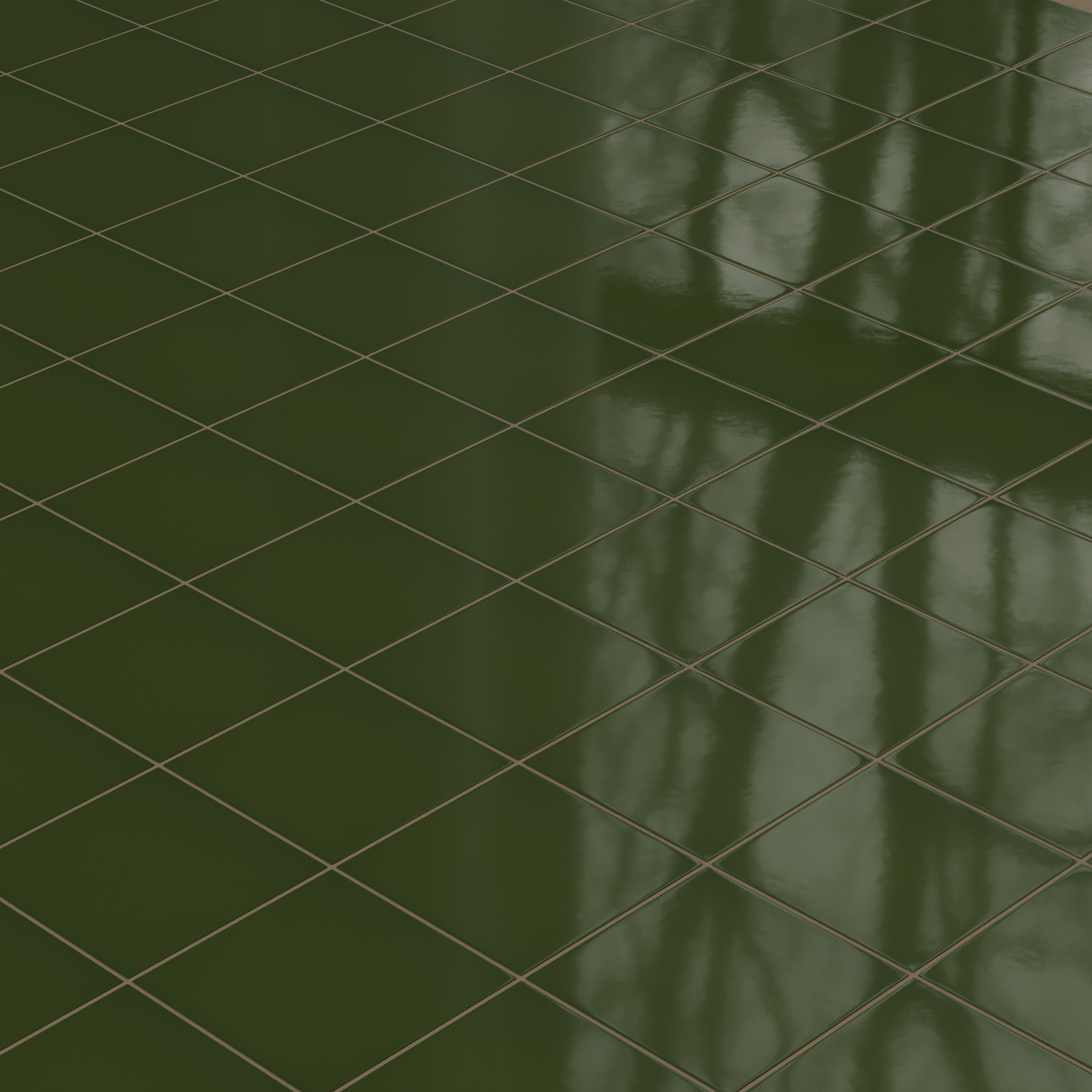 8x8 Natural Press Ceramic Tile in Green Apatite Gloss