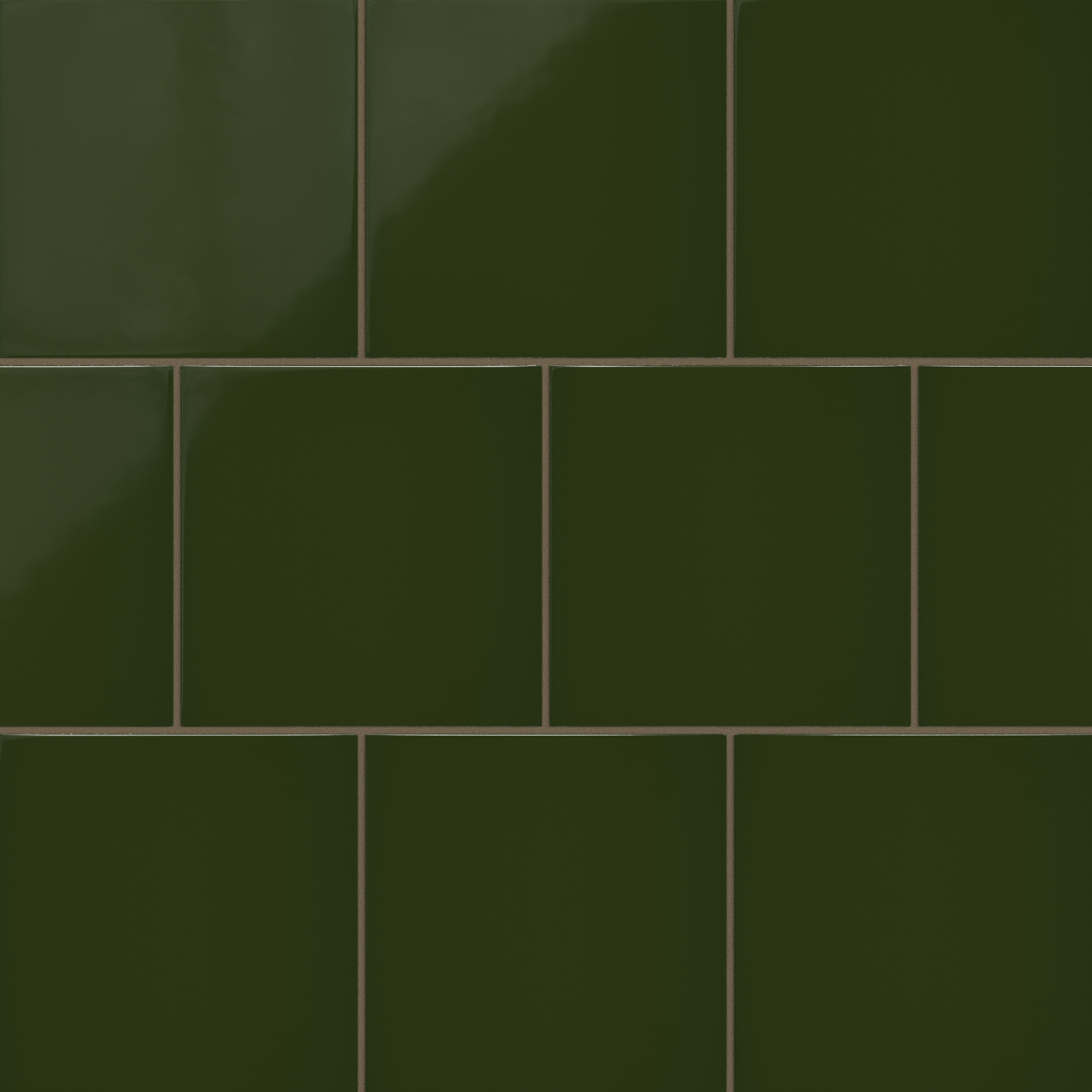 8x8 Natural Press Ceramic Tile in Green Apatite Gloss