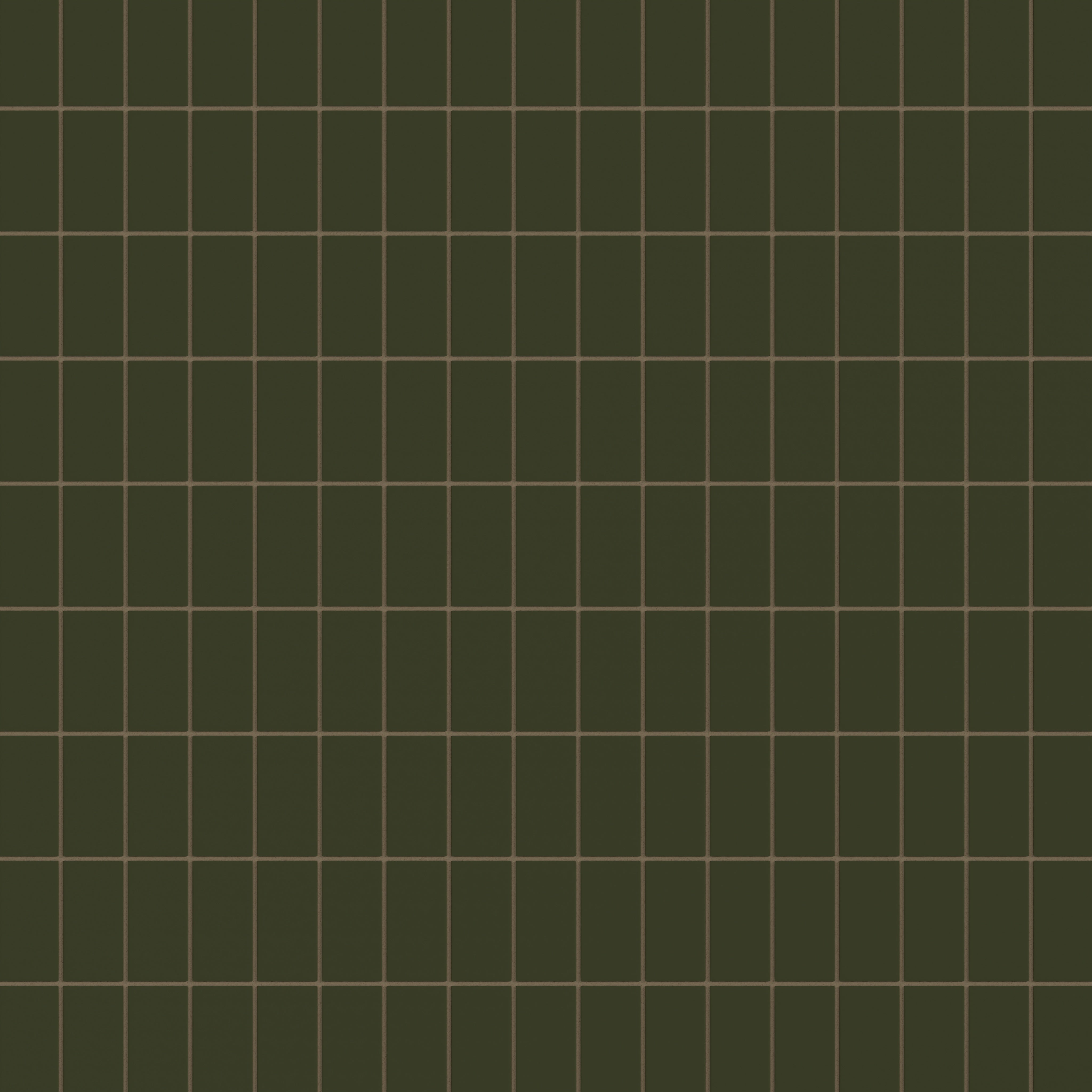 2x4 Straight Set Sheeted Natural Press Ceramic Mosaic Tile in Green Apatite Matte