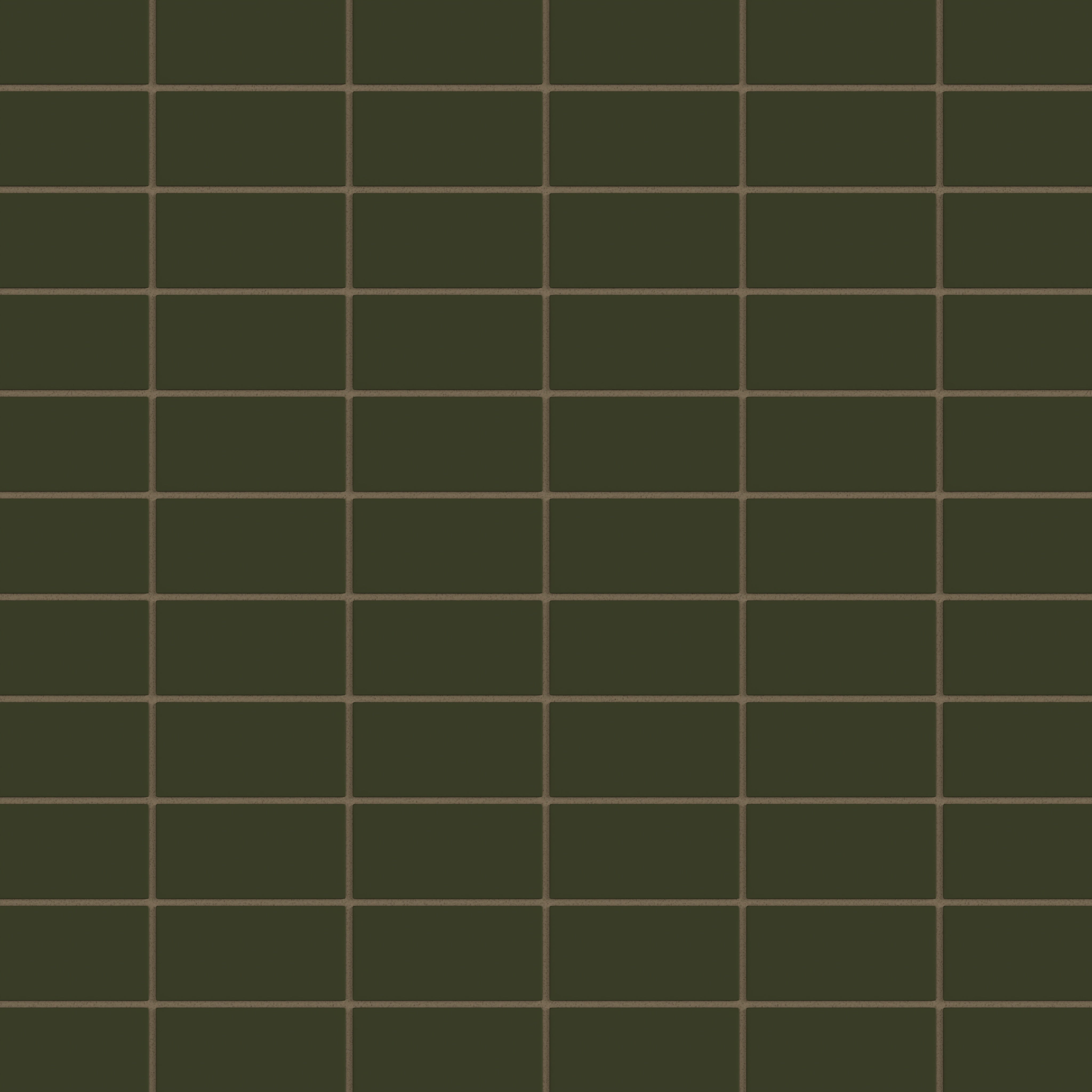 2x4 Straight Set Sheeted Natural Press Ceramic Mosaic Tile in Green Apatite Matte