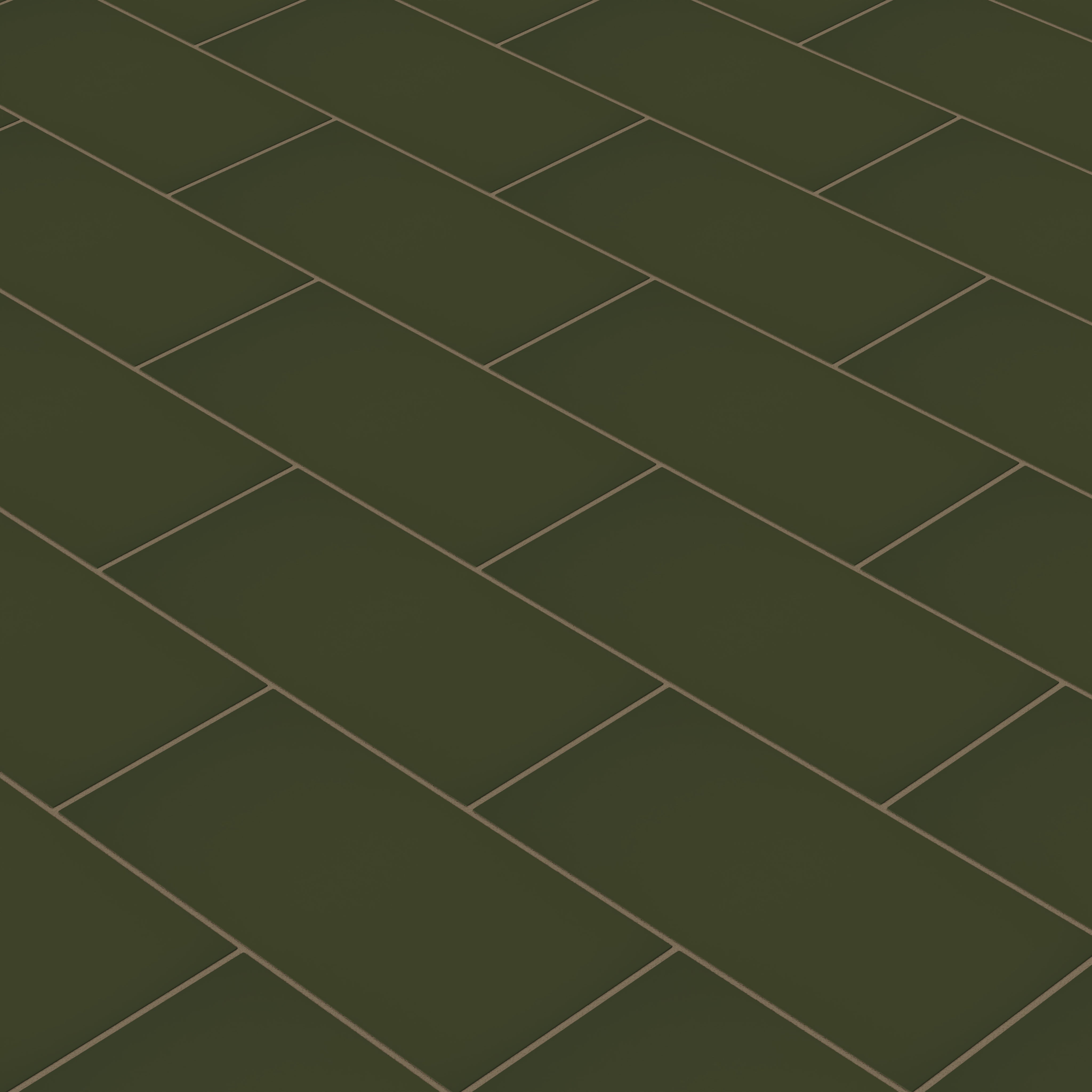 6x12 Natural Press Ceramic Tile in Green Apatite Matte