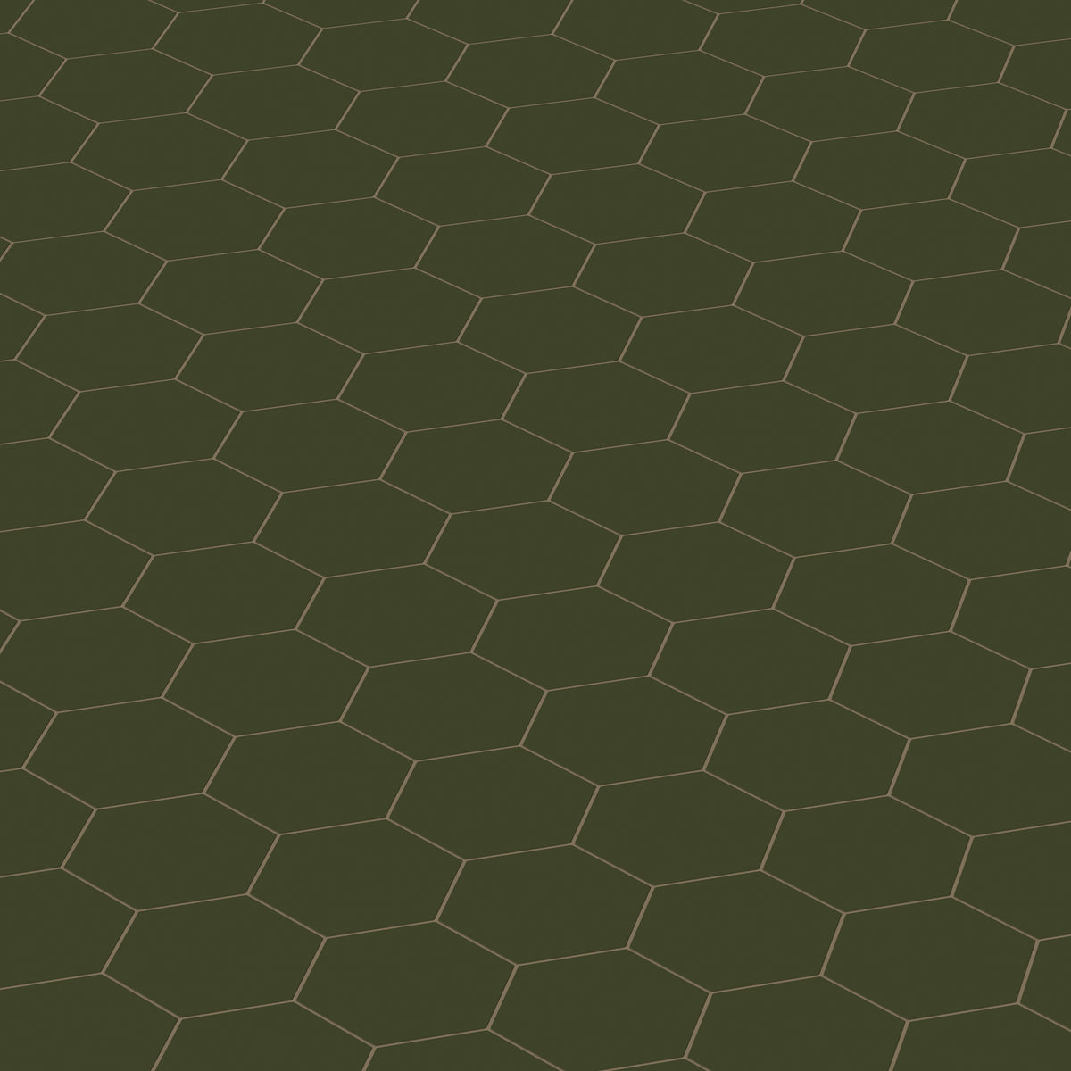 8" Hexagon Natural Press Ceramic Tile in Green Apatite Matte