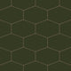 Elongated Hexagon Natural Press Ceramic Tile in Green Apatite Matte