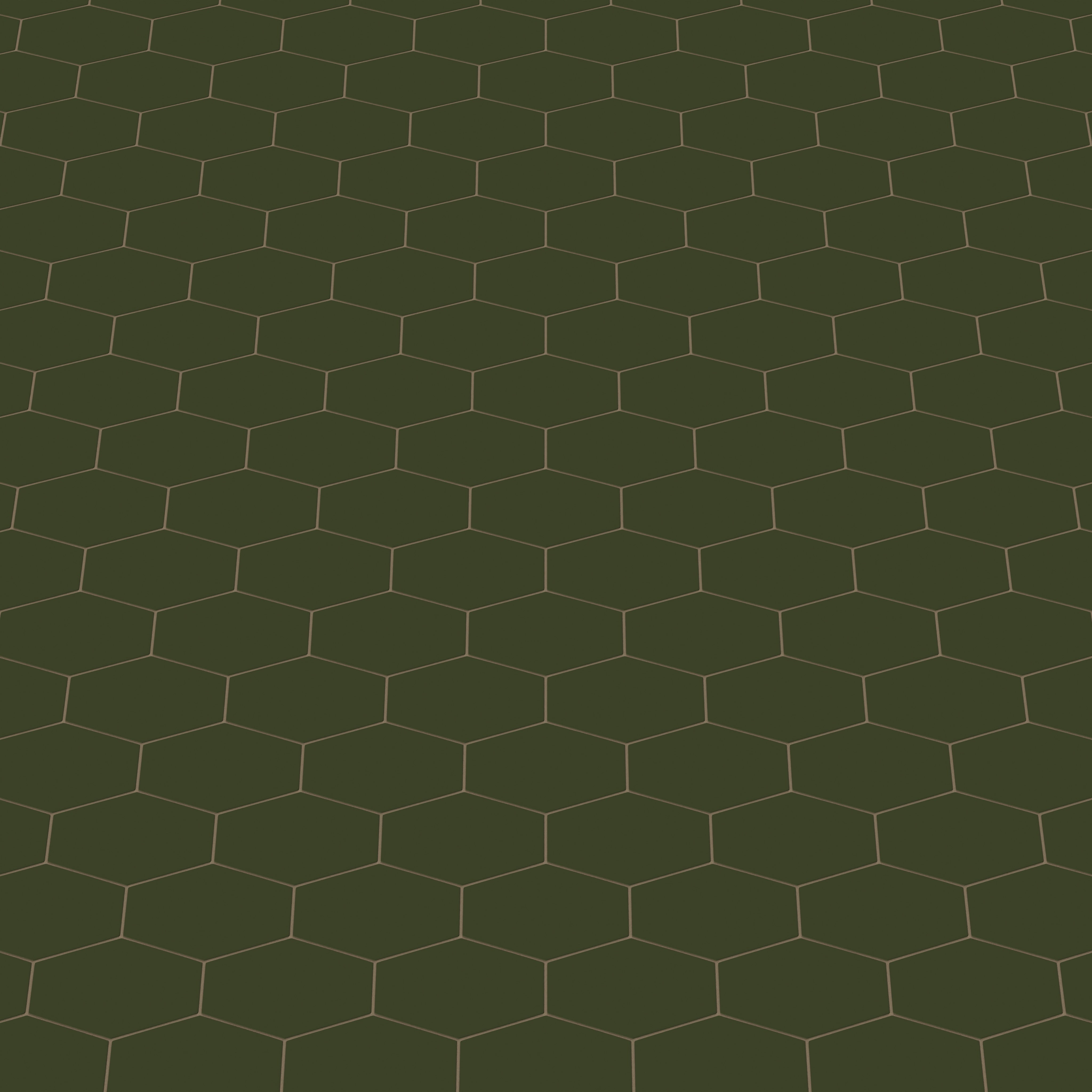 Elongated Hexagon Natural Press Ceramic Tile in Green Apatite Matte