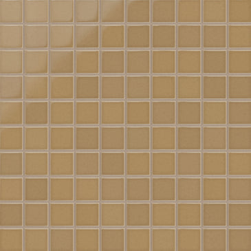 2x2 Straight Set Sheeted Original Ceramic Mosaic Tile in Haystack Gloss