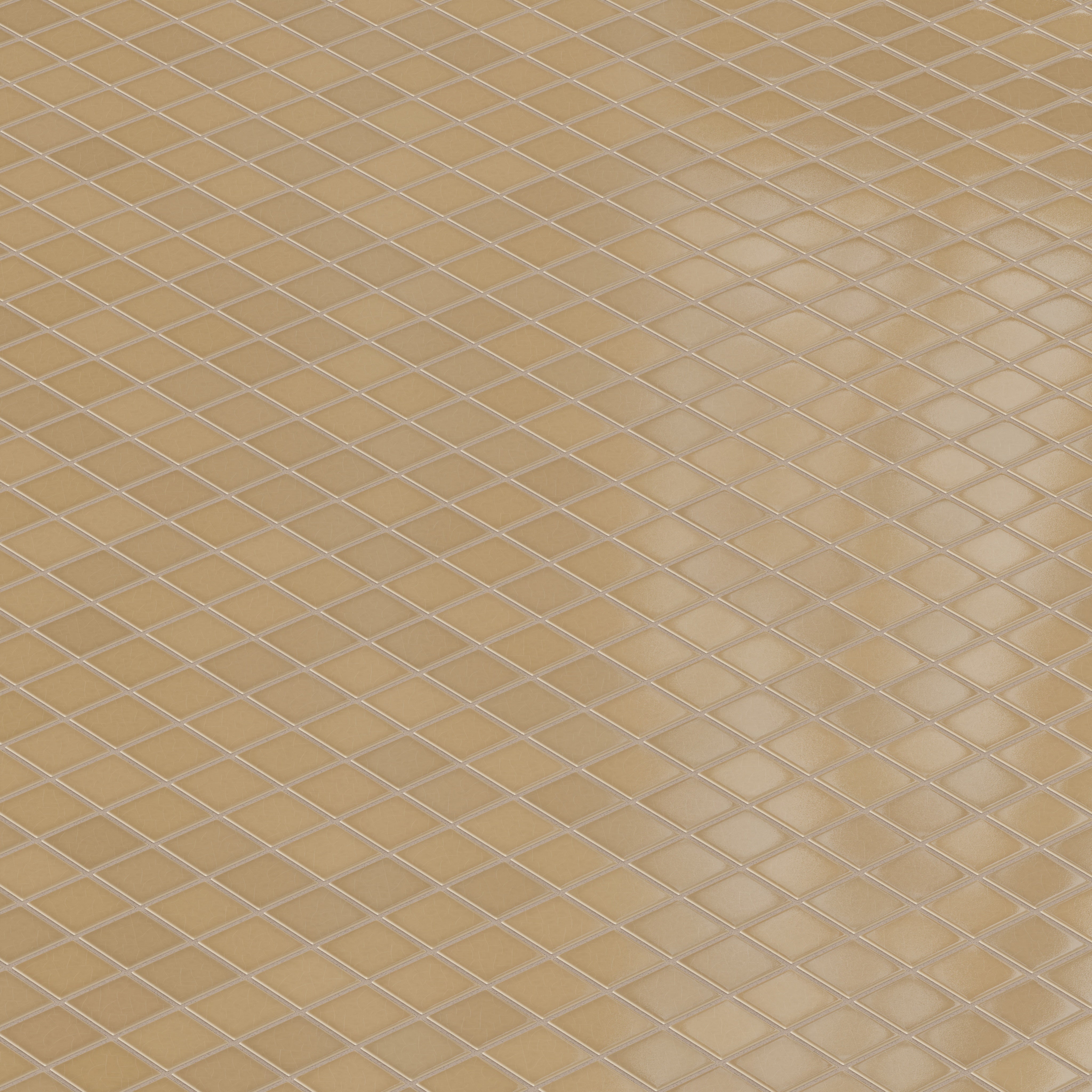 2x2 Straight Set Sheeted Original Ceramic Mosaic Tile in Haystack Gloss