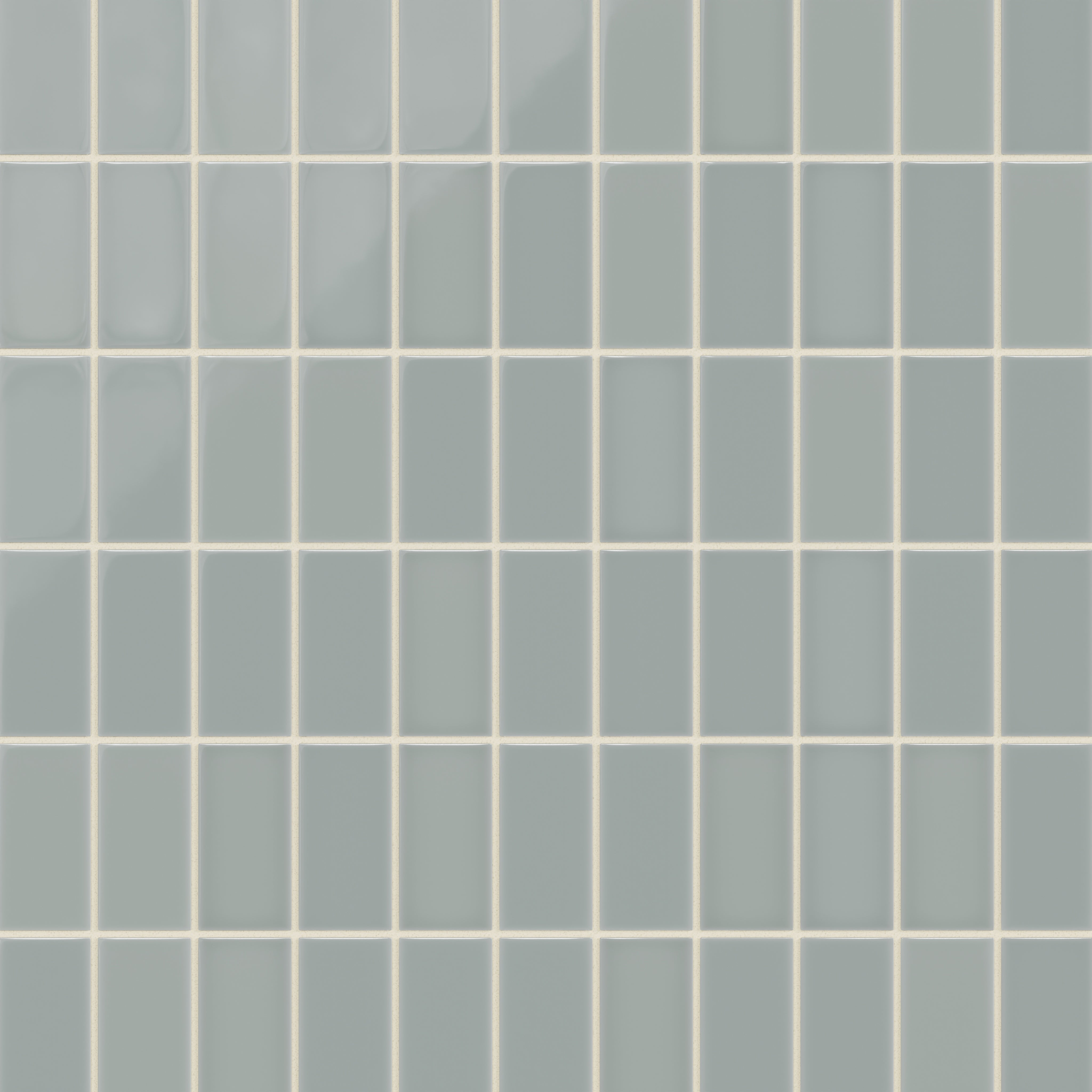2x4 Straight Set Sheeted Natural Press Ceramic Mosaic Tile in Hood River Gloss