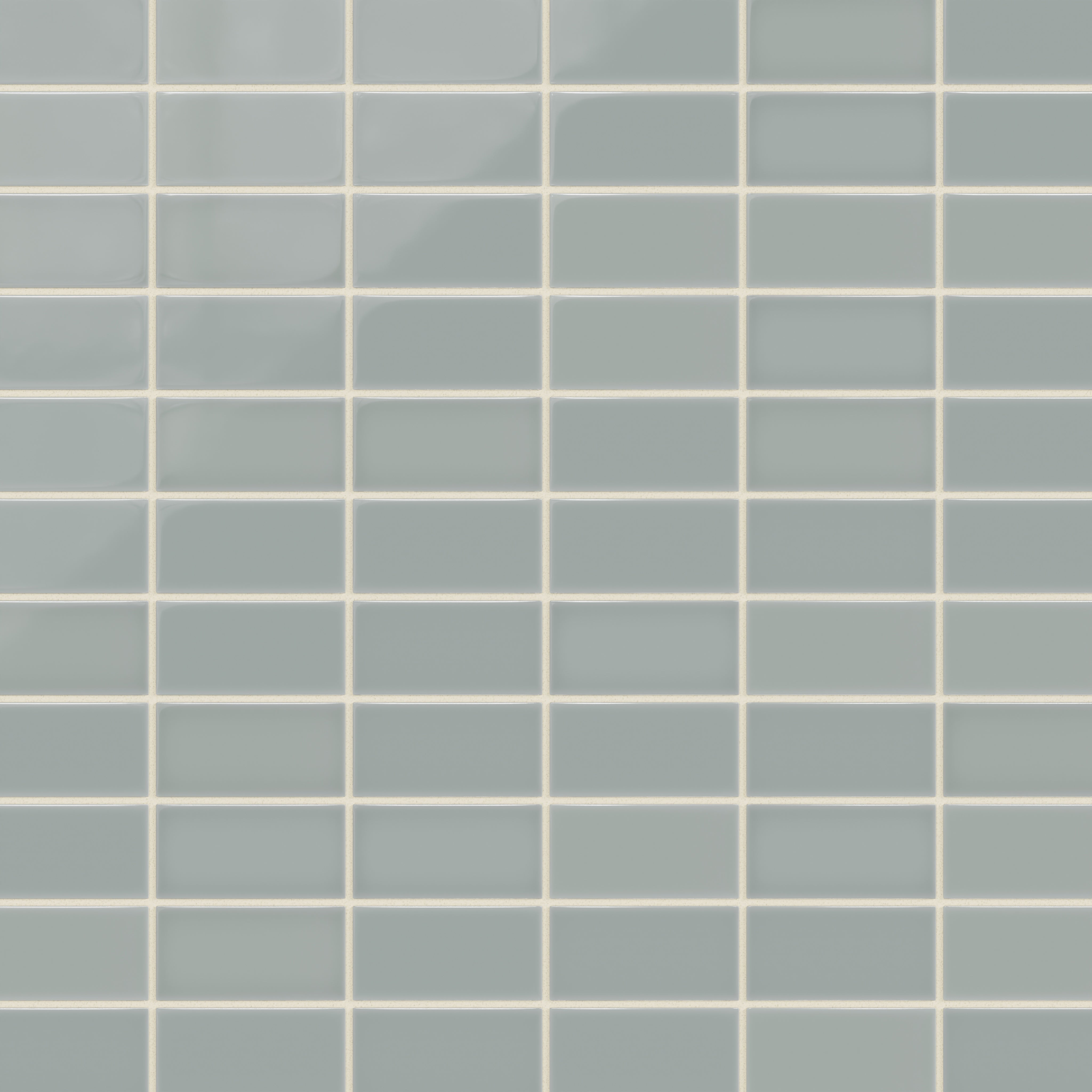 2x4 Straight Set Sheeted Natural Press Ceramic Mosaic Tile in Hood River Gloss