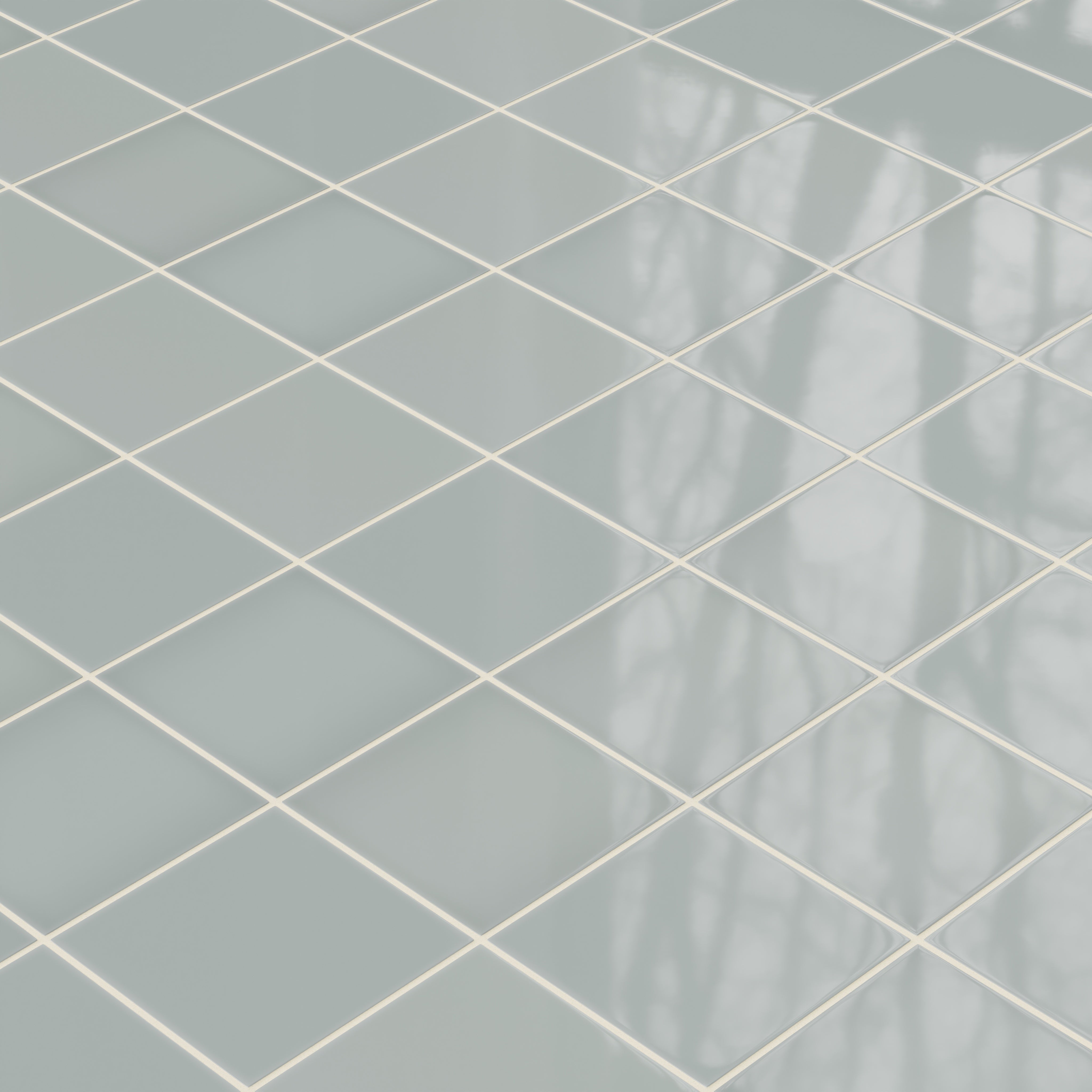 6x6 Natural Press Ceramic Tile in Hood River Gloss