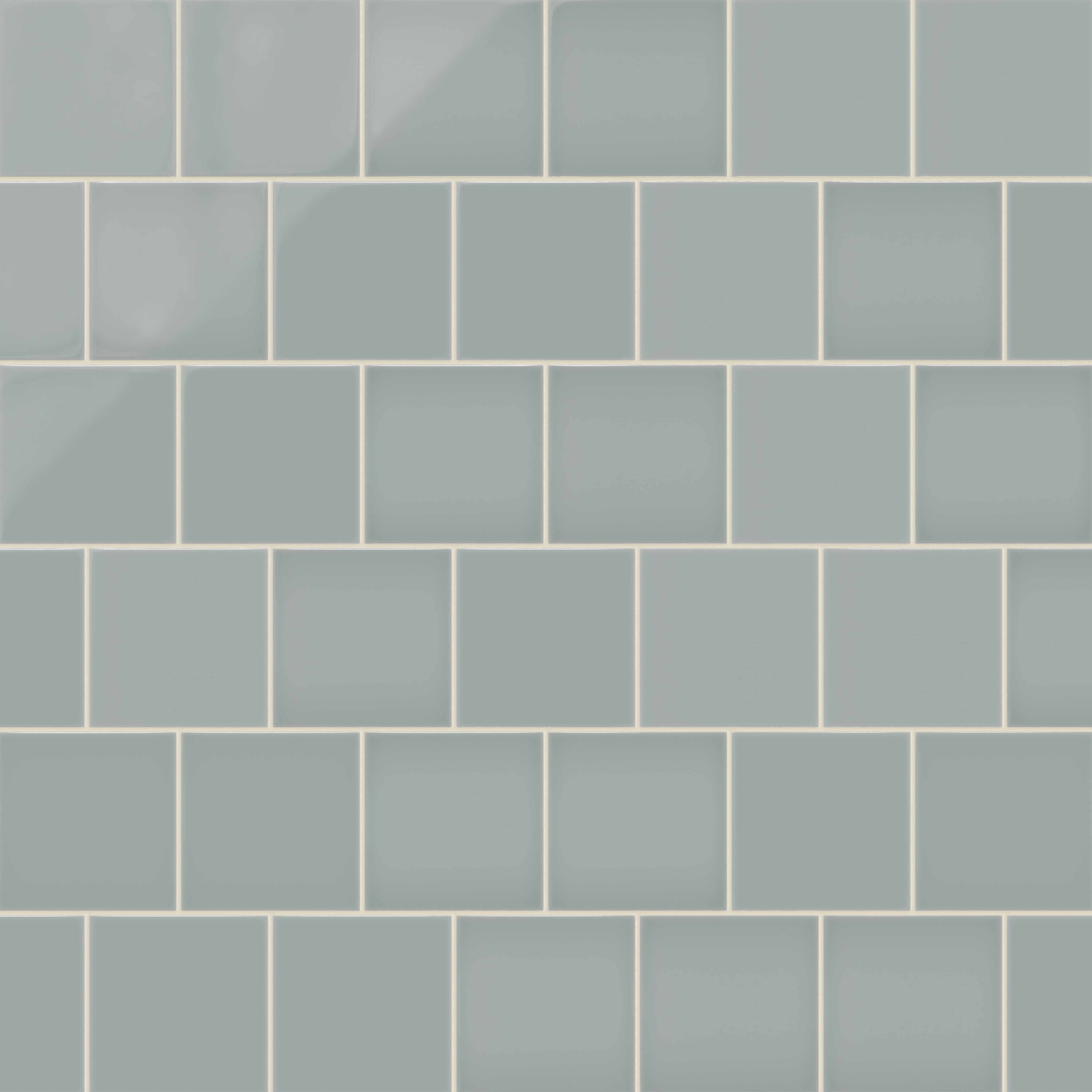 6x6 Natural Press Ceramic Tile in Hood River Gloss