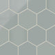 8" Hexagon Natural Press Ceramic Tile in Hood River Gloss