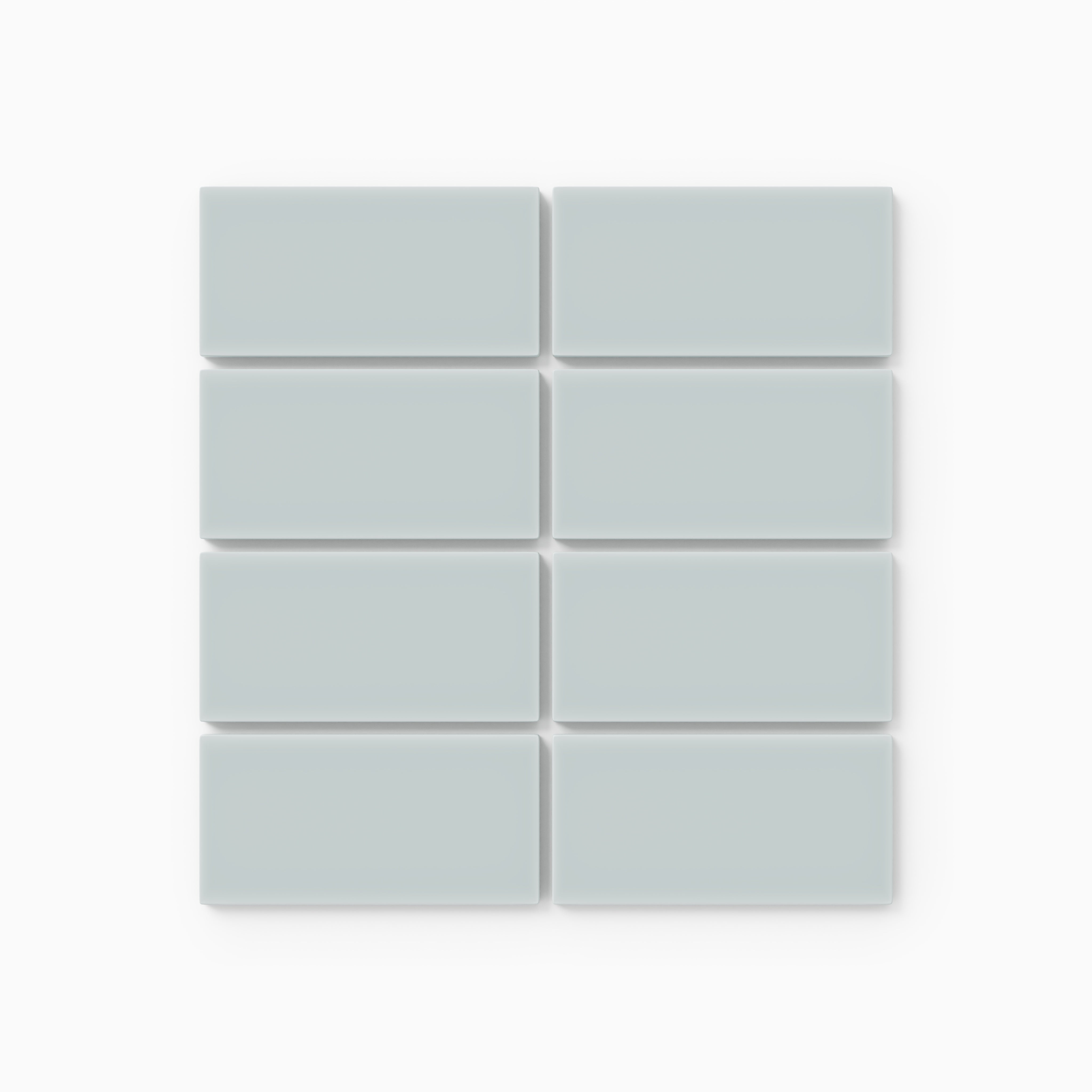 2x4 Straight Set Sheeted Natural Press Ceramic Mosaic Tile in Hood River Matte