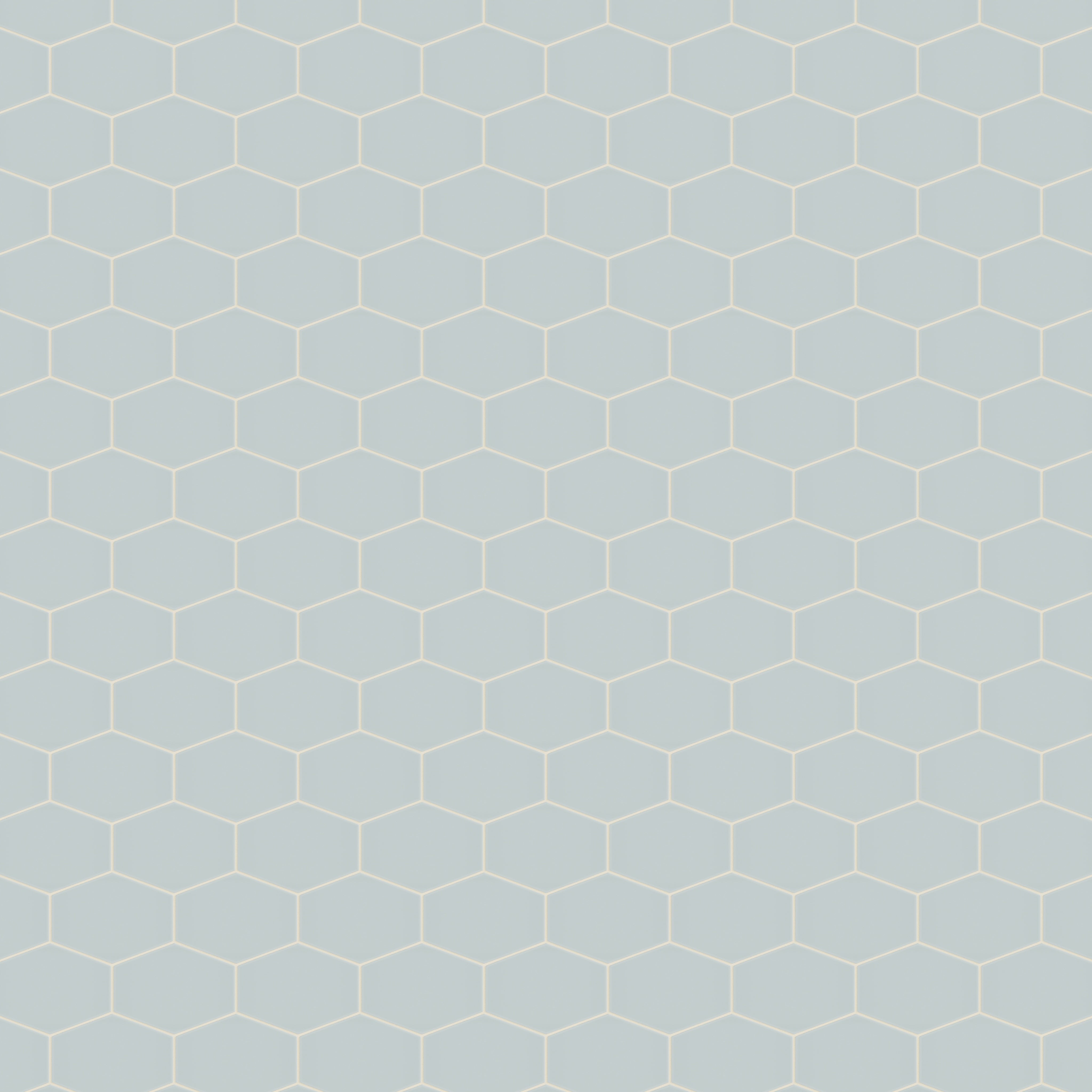 Elongated Hexagon Natural Press Ceramic Tile in Hood River Matte