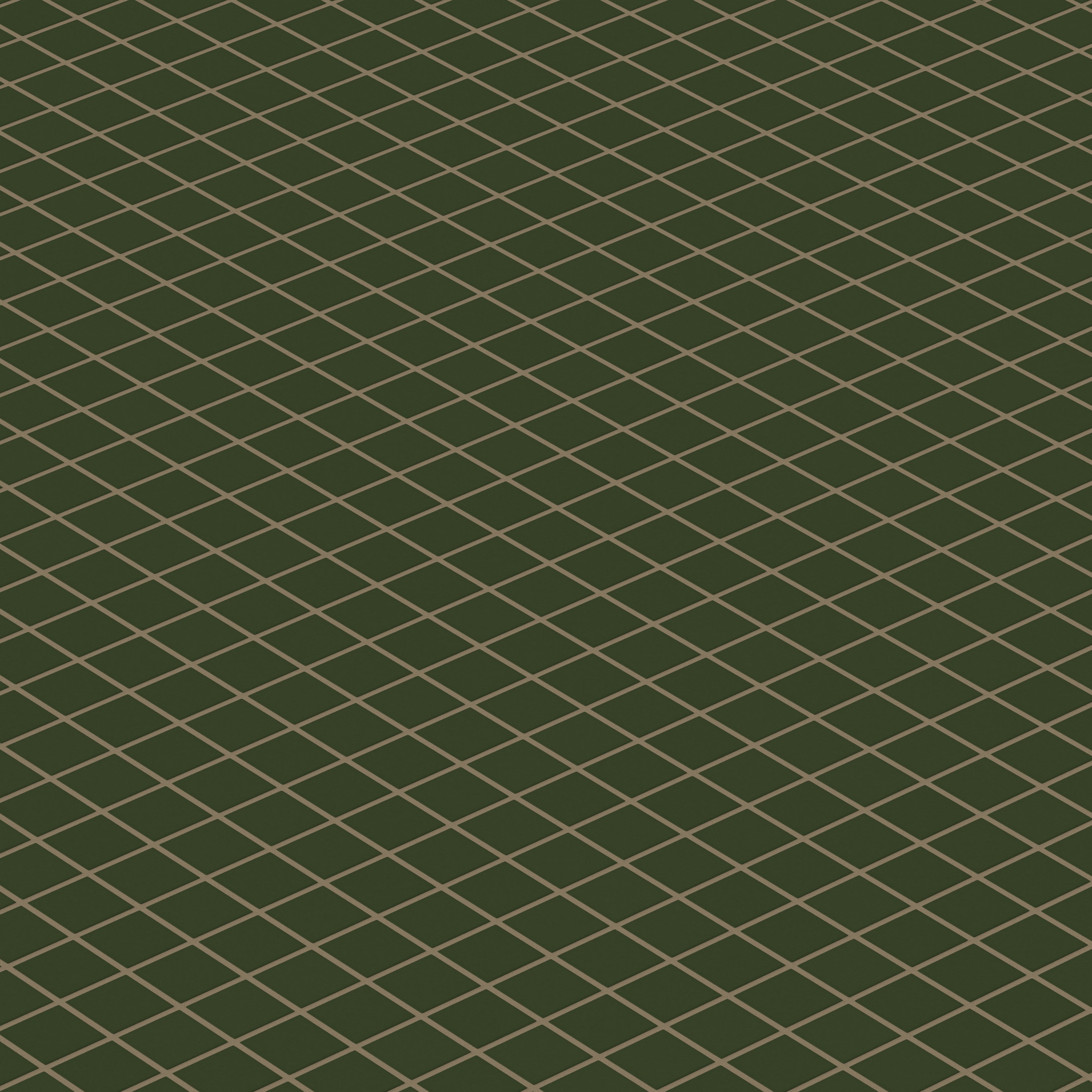 2x2 Straight Set Sheeted Original Ceramic Mosaic Tile in Hunter Green Matte
