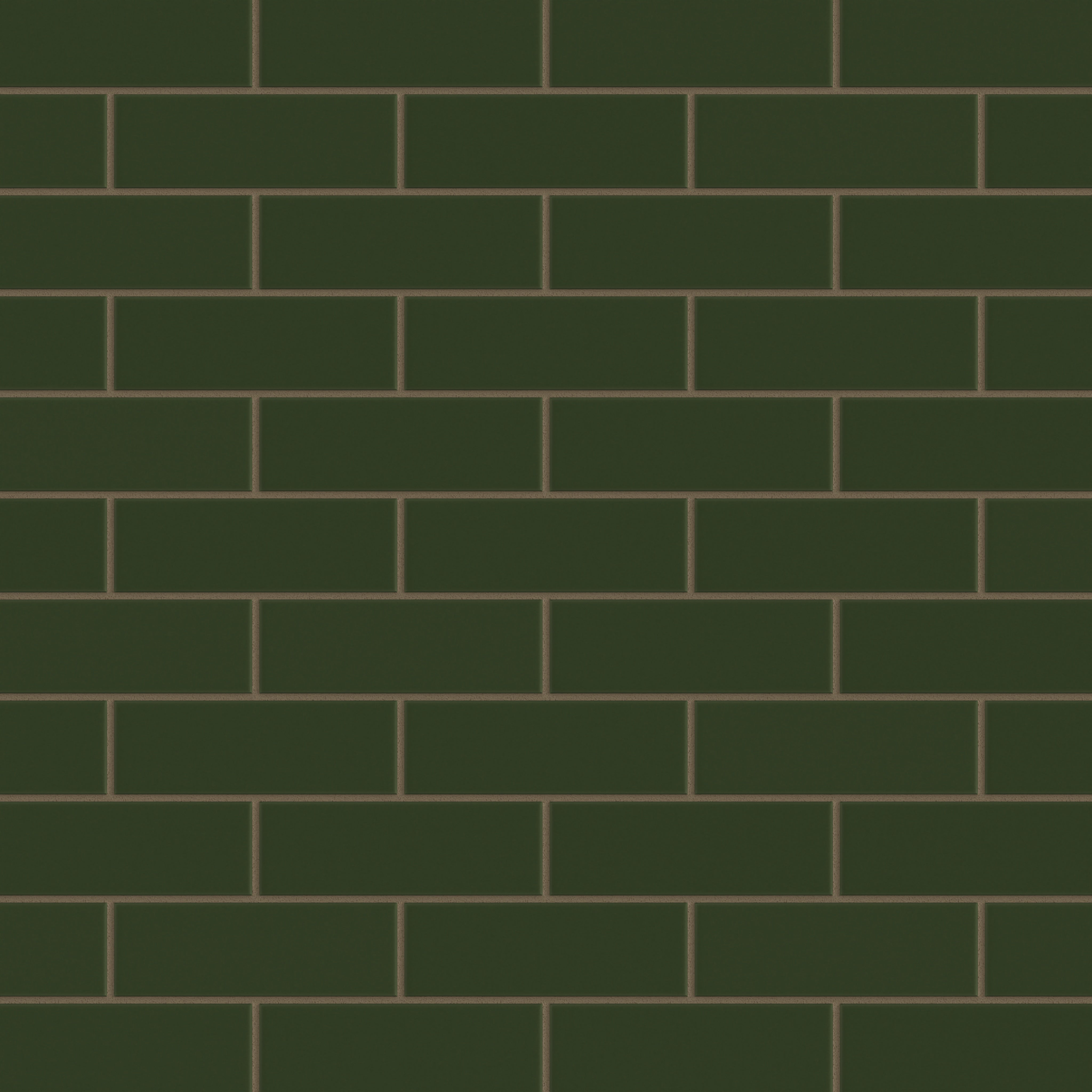 2x6 Original Ceramic Tile in Hunter Green Matte