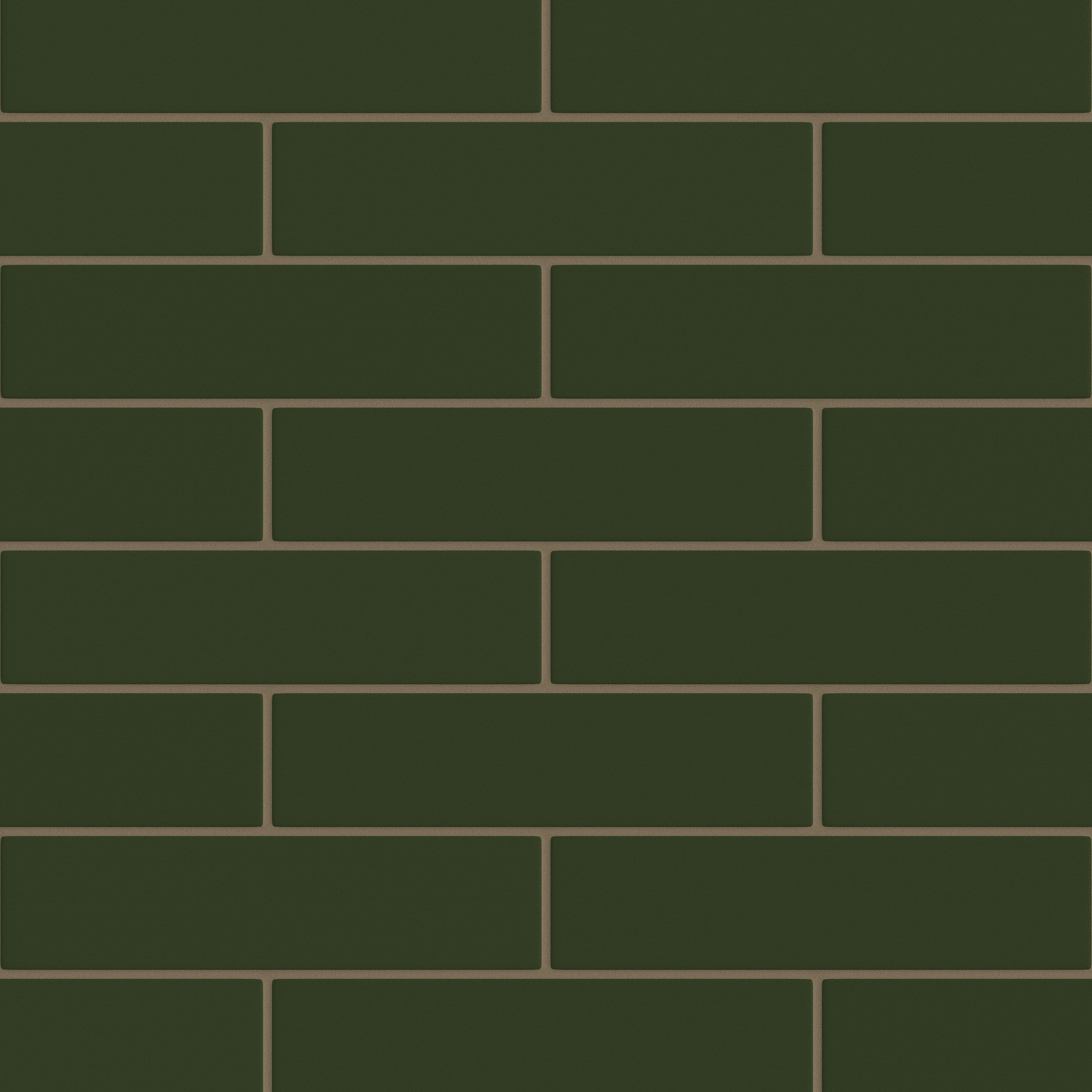 3x12 Original Ceramic Tile in Hunter Green Matte