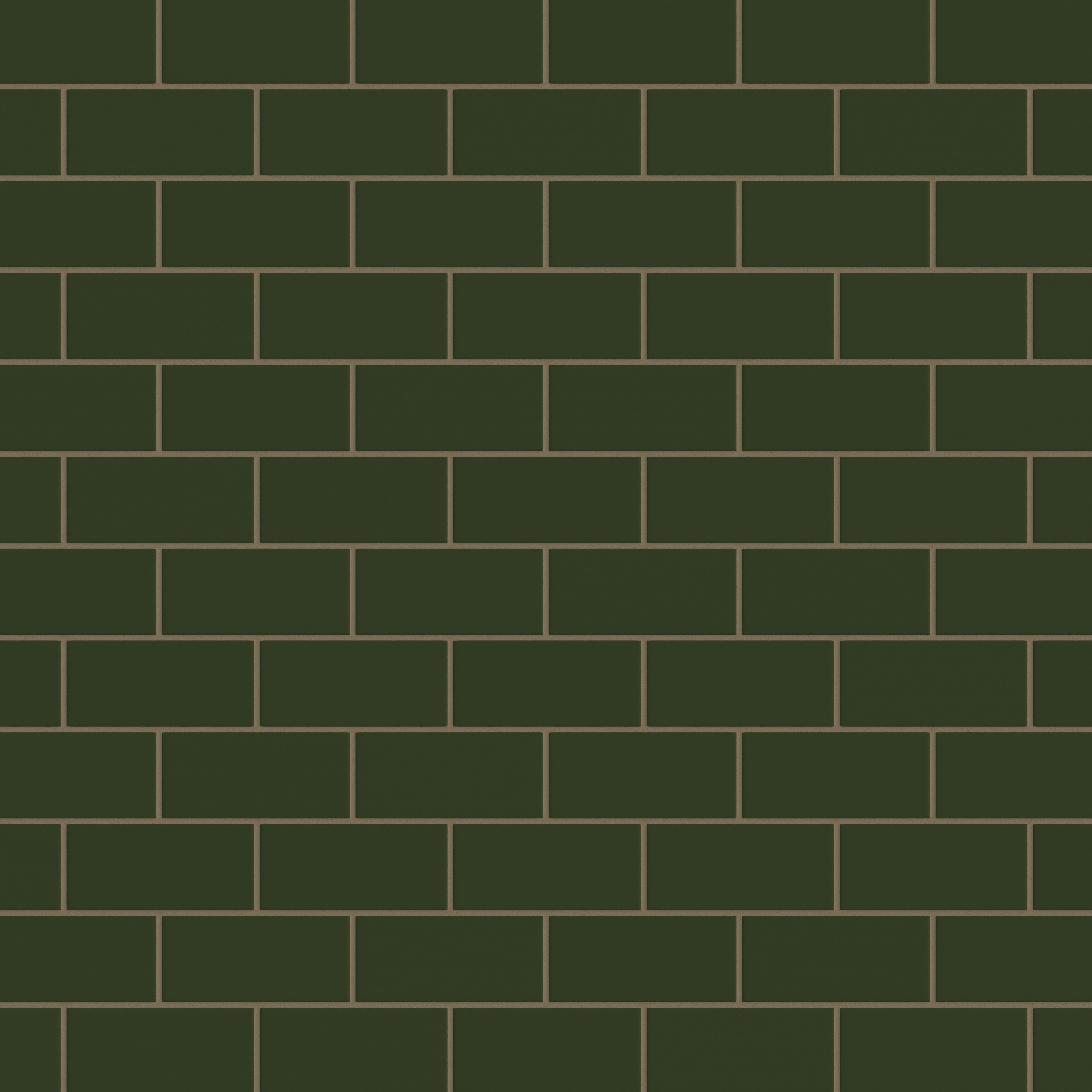3x6 Original Ceramic Tile in Hunter Green Matte