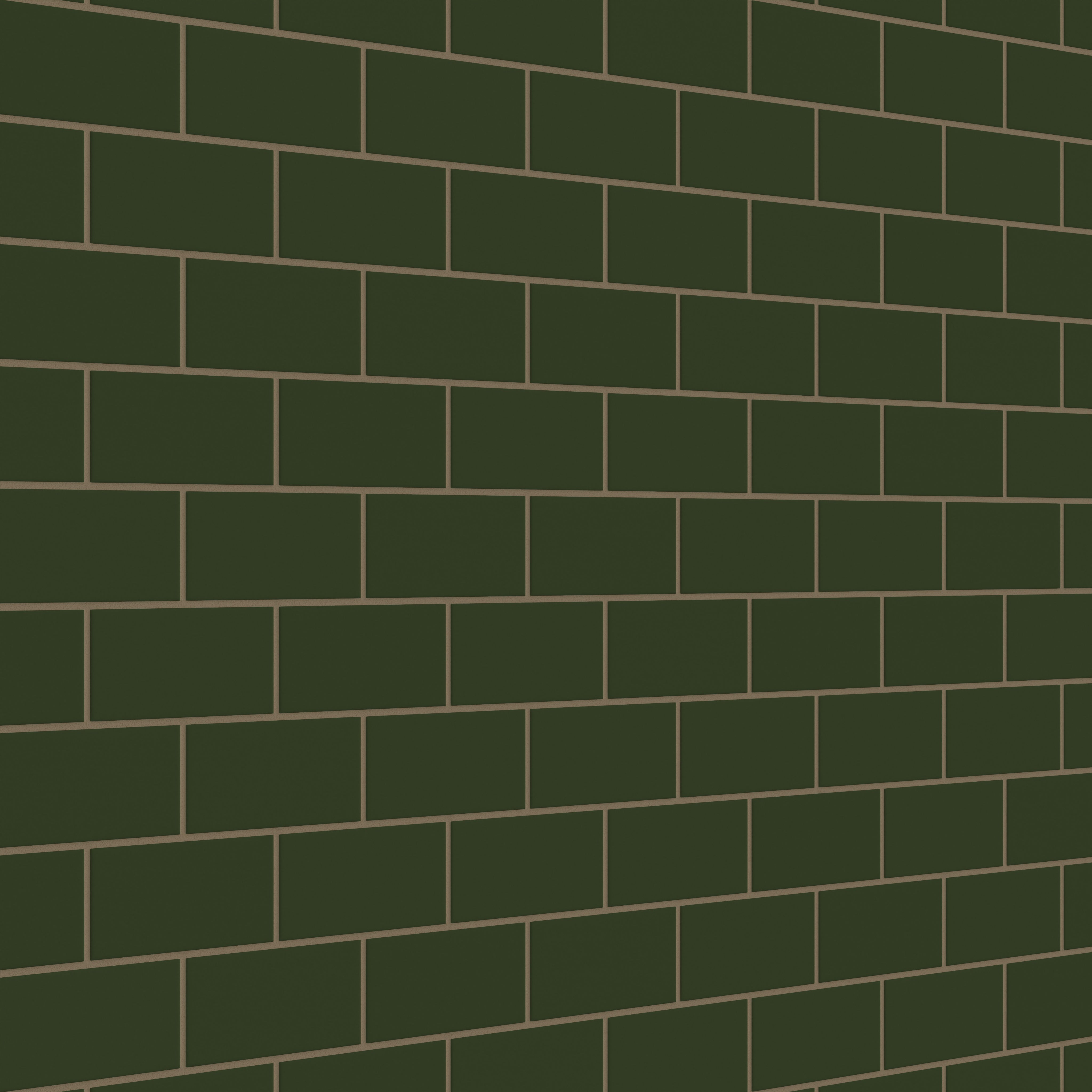 3x6 Original Ceramic Tile in Hunter Green Matte