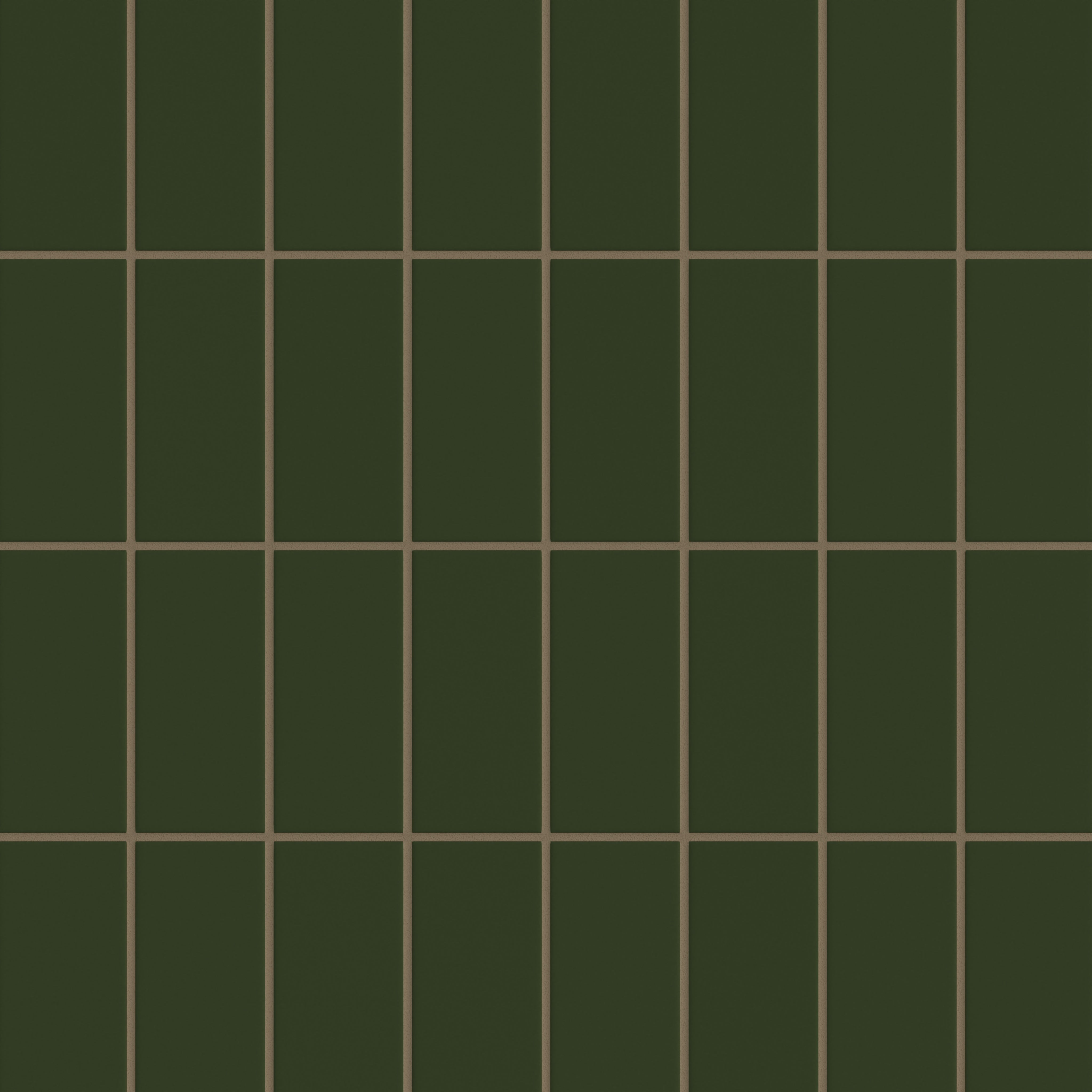 3x6 Original Ceramic Tile in Hunter Green Matte