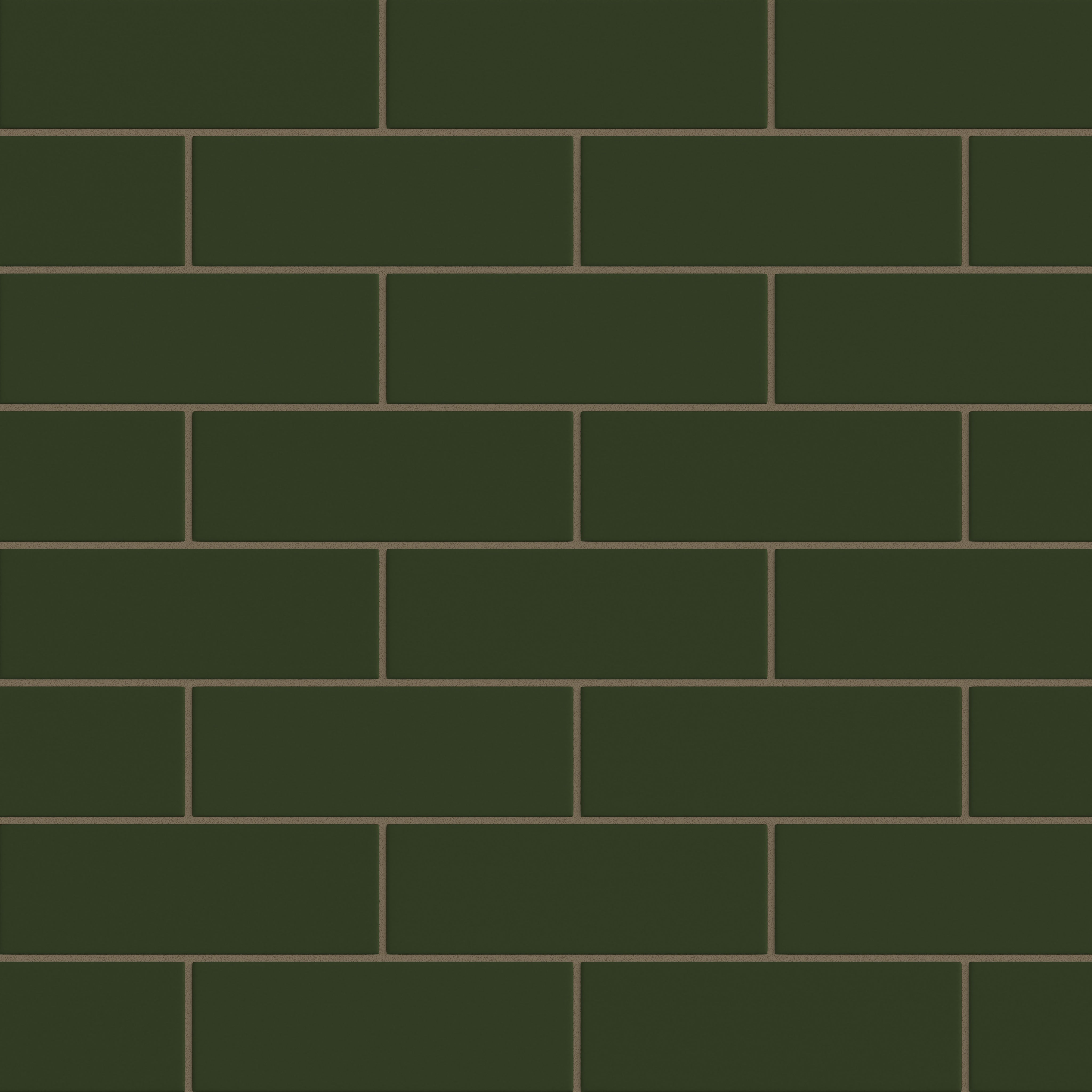 3x9 Original Ceramic Tile in Hunter Green Matte