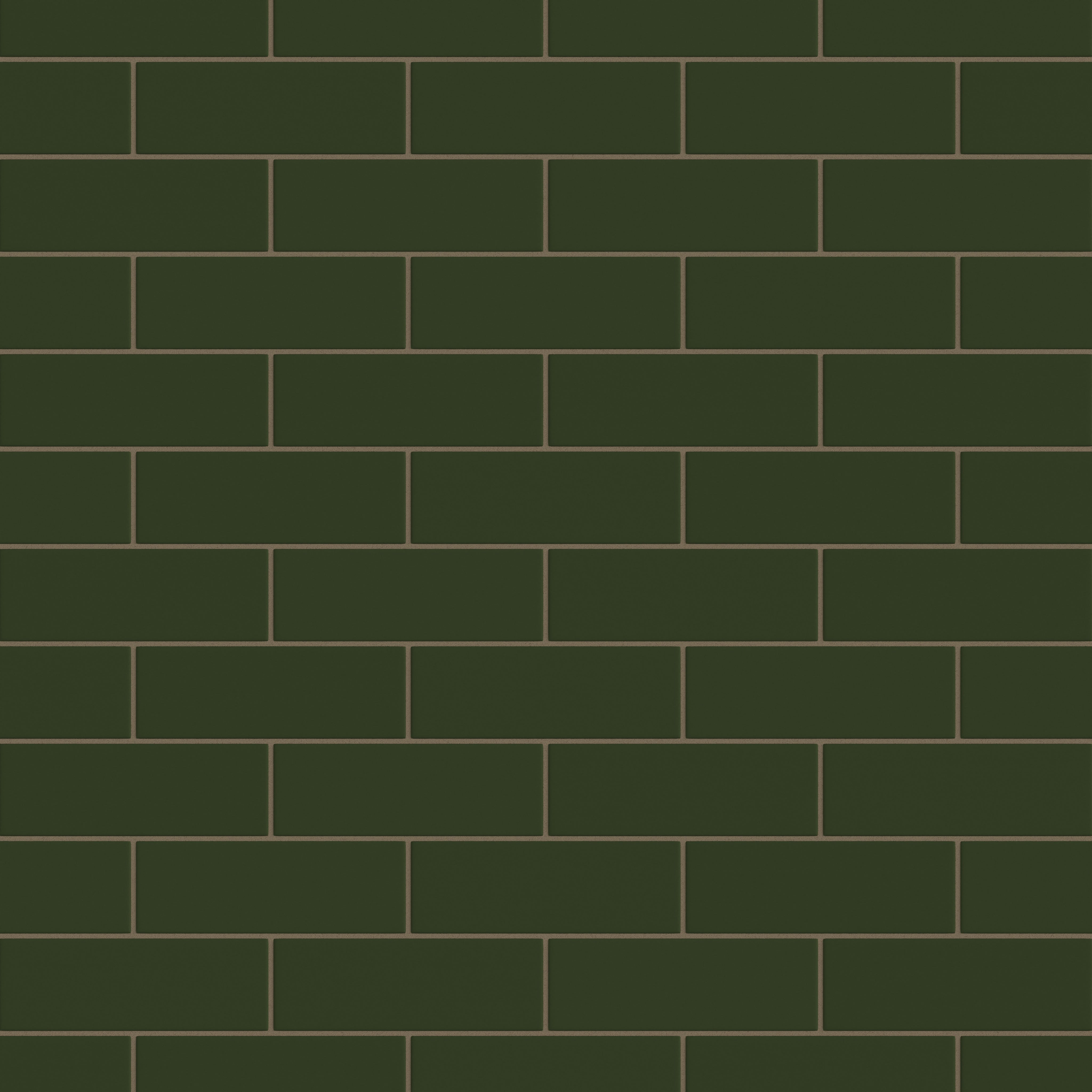 3x9 Original Ceramic Tile in Hunter Green Matte