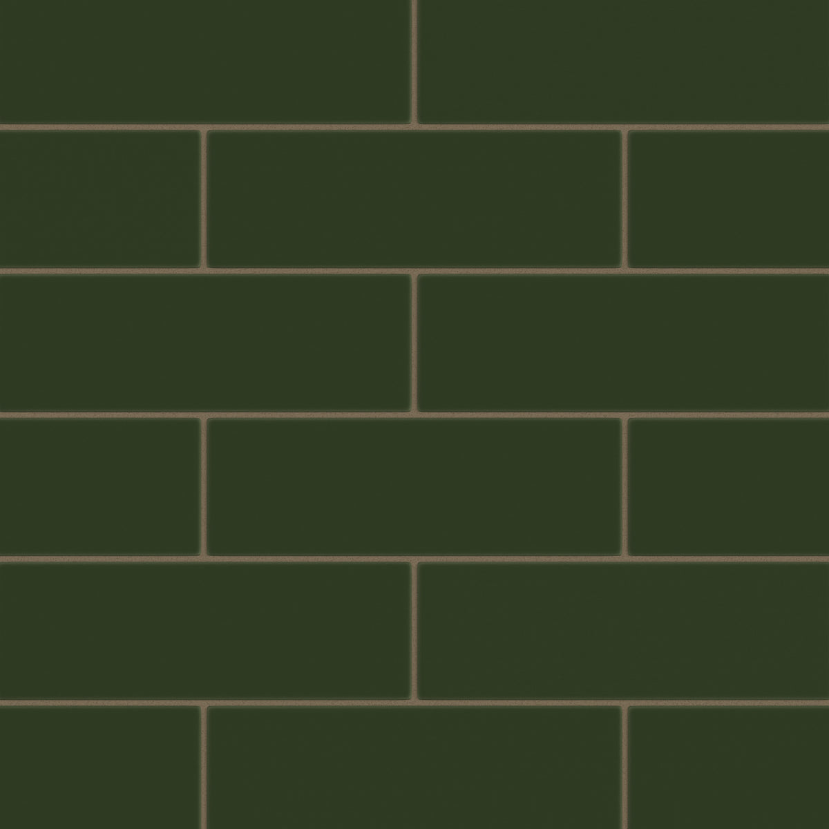 4x12 Original Ceramic Tile in Hunter Green Matte