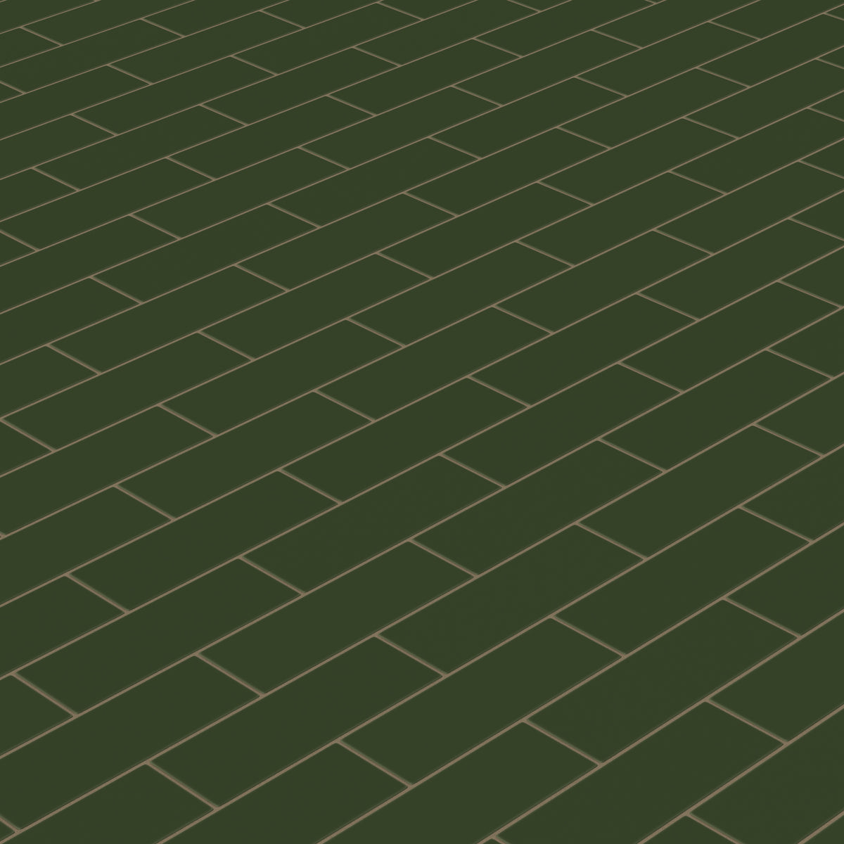4x12 Original Ceramic Tile in Hunter Green Matte