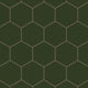 6" Hexagon Original Ceramic Tile in Hunter Green Matte