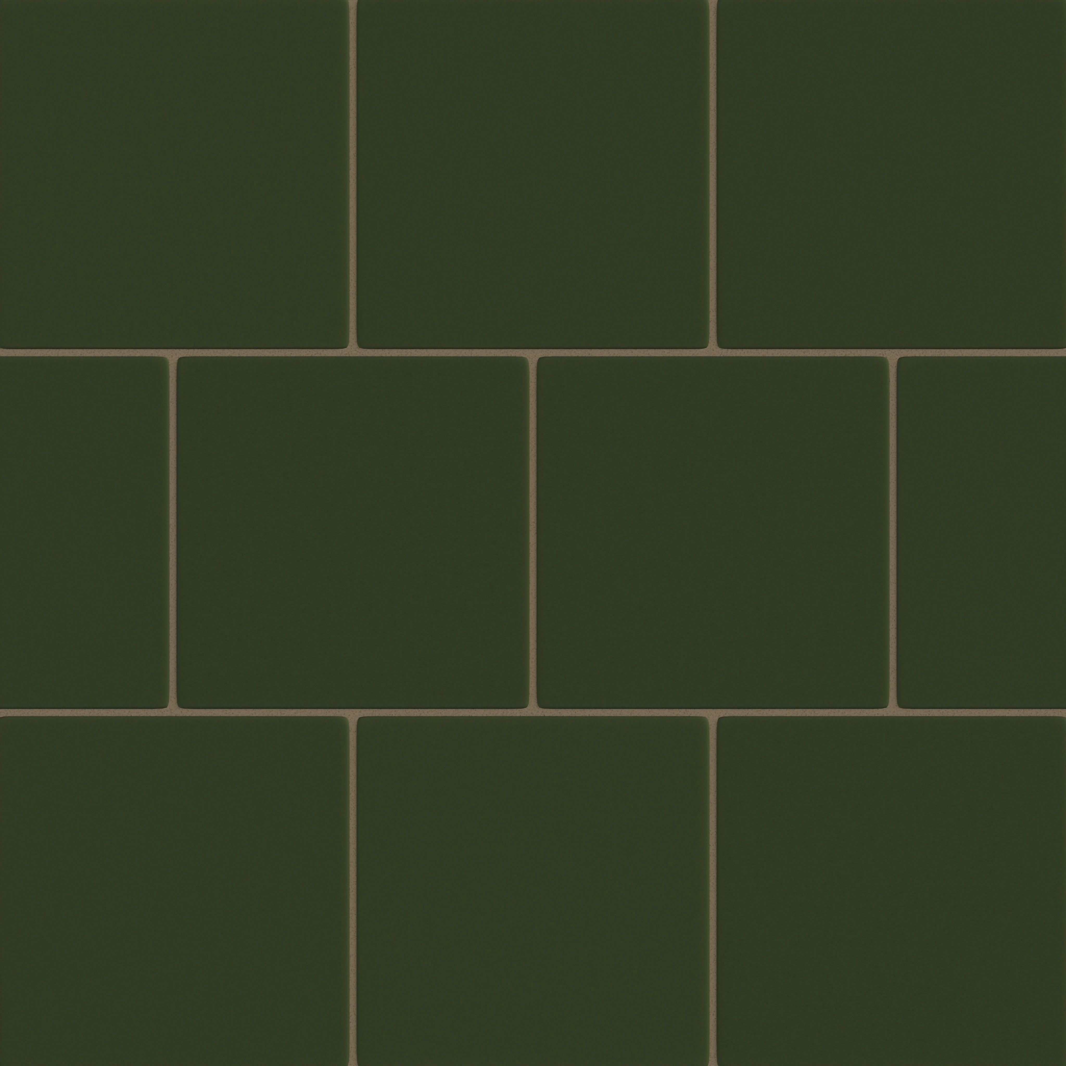 8x8 Original Ceramic Tile in Hunter Green Matte