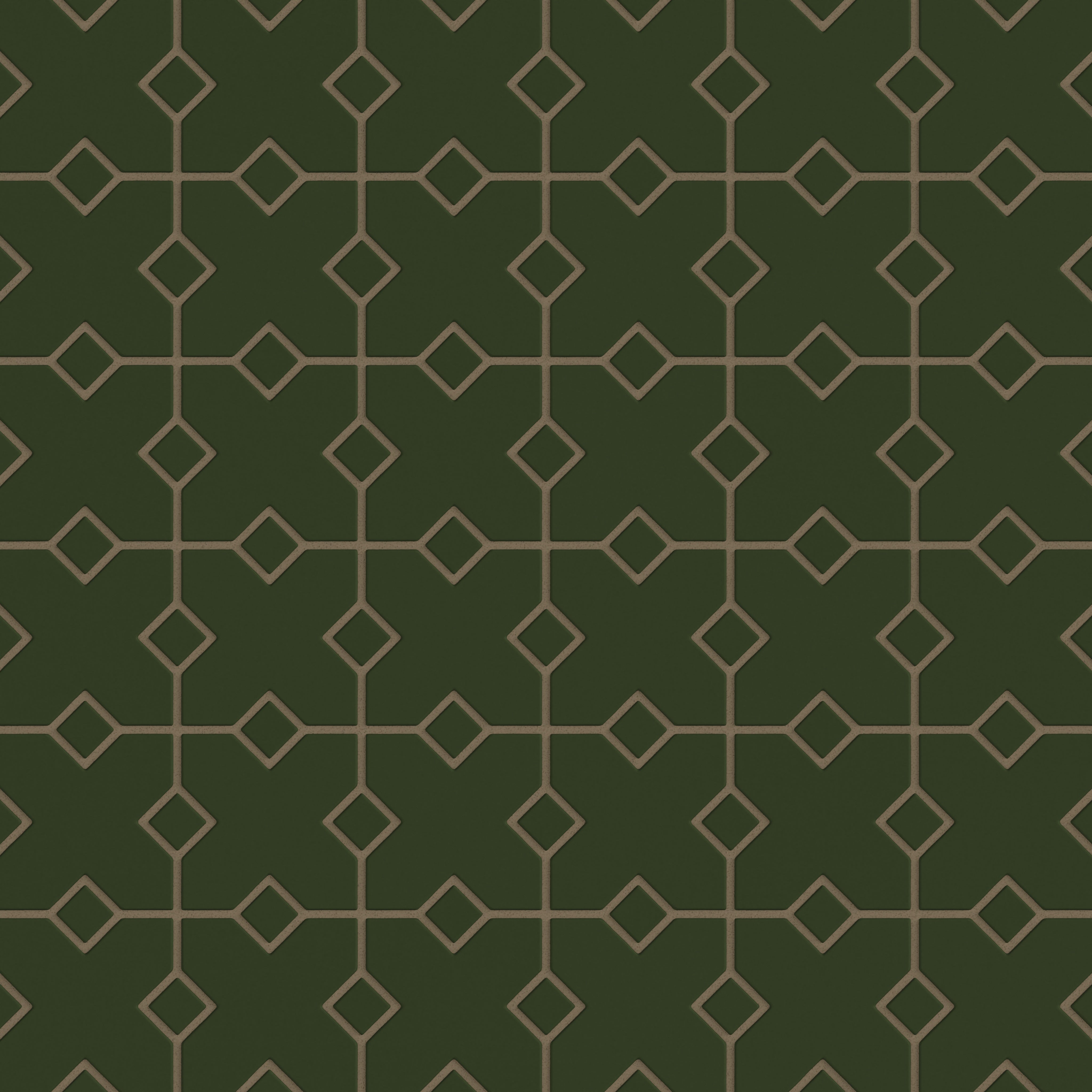 Hacienda Sheeted Original Ceramic Tile in Hunter Green Matte
