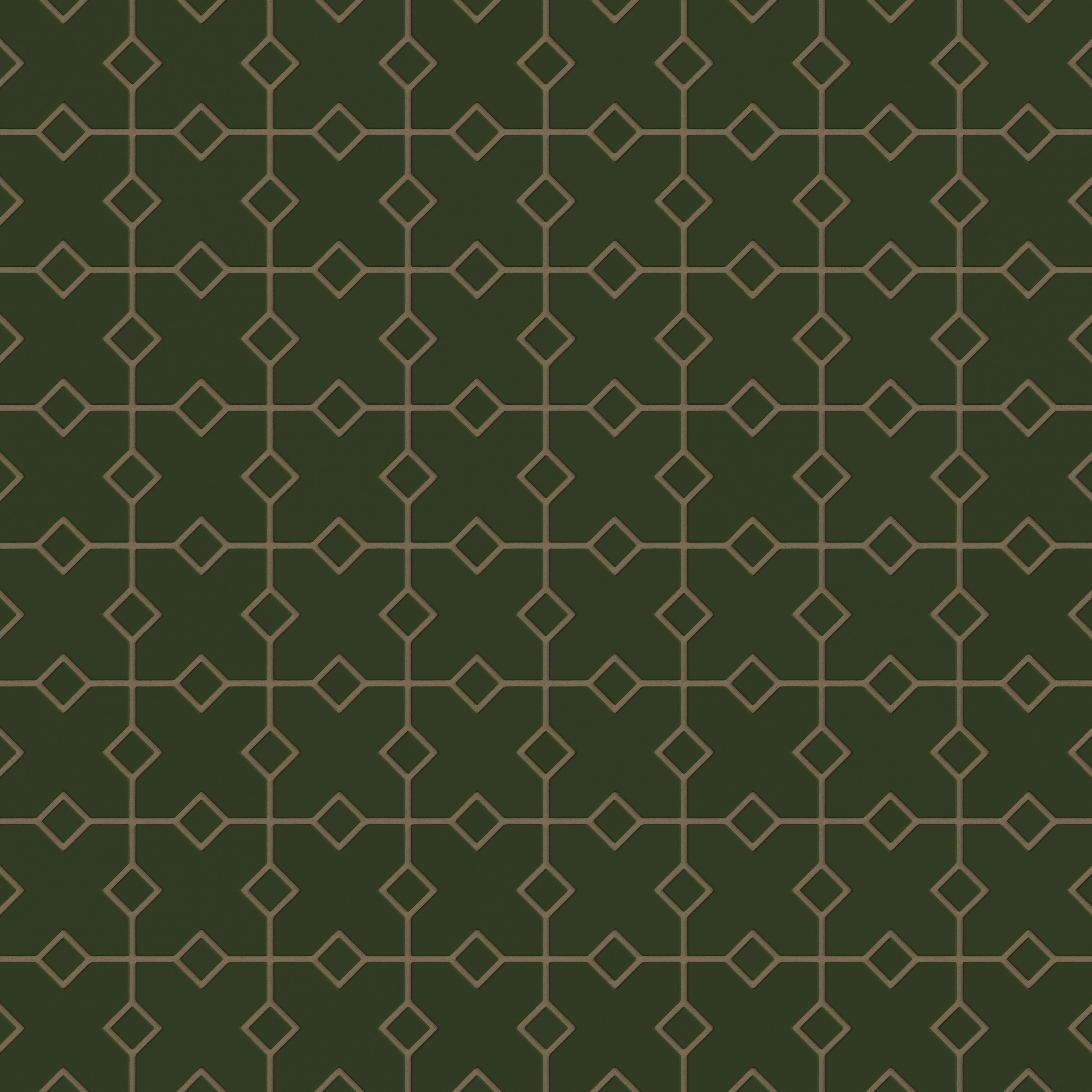 Hacienda Sheeted Original Ceramic Tile in Hunter Green Matte