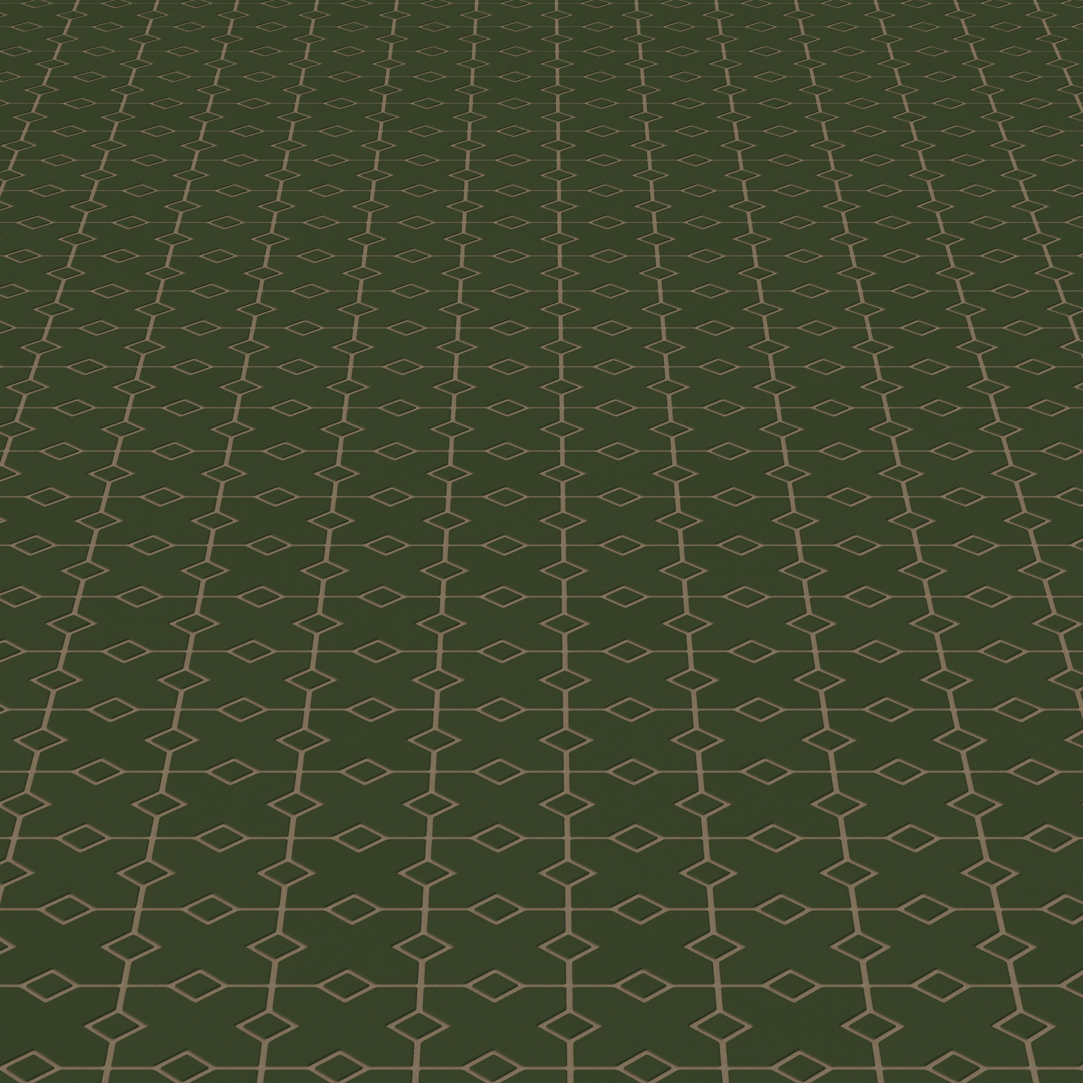 Hacienda Sheeted Original Ceramic Tile in Hunter Green Matte