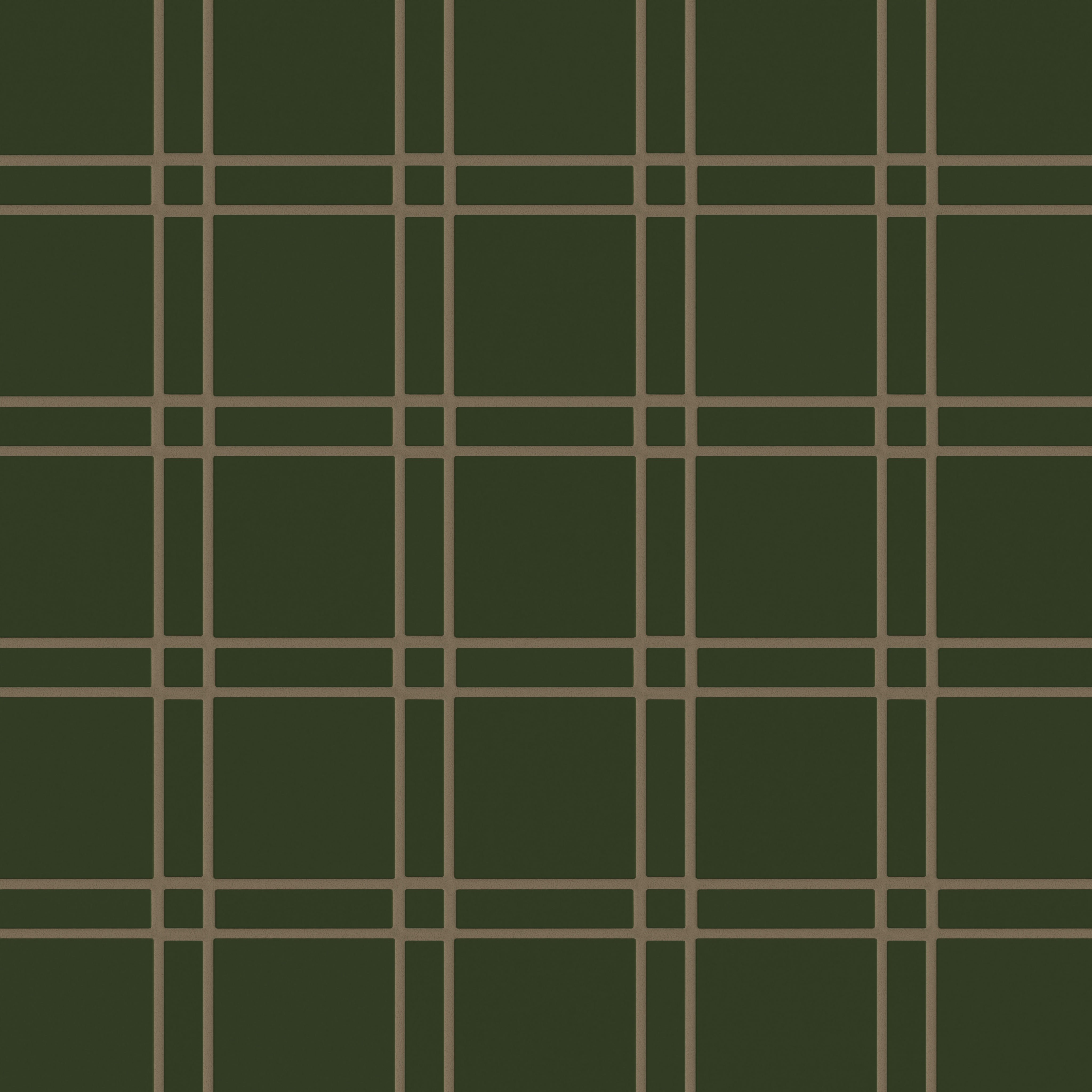 Lattice Sheeted Original Ceramic Tile in Hunter Green Matte
