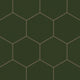 8" Hexagon Original Ceramic Tile in Hunter Green Matte