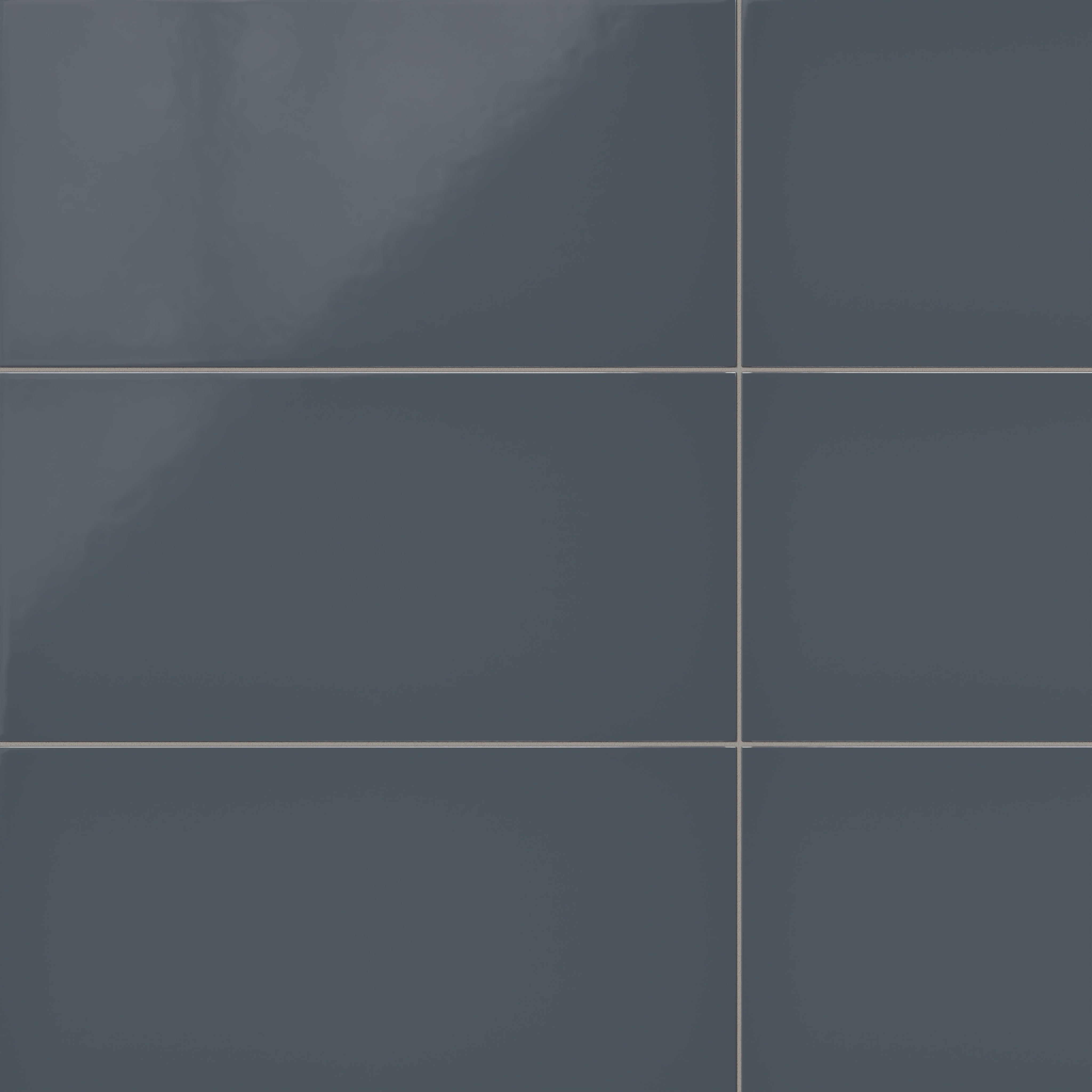 12x24 Natural Press Ceramic Tile in Indigo Gloss
