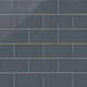 4x8 Natural Press Ceramic Tile in Indigo Gloss