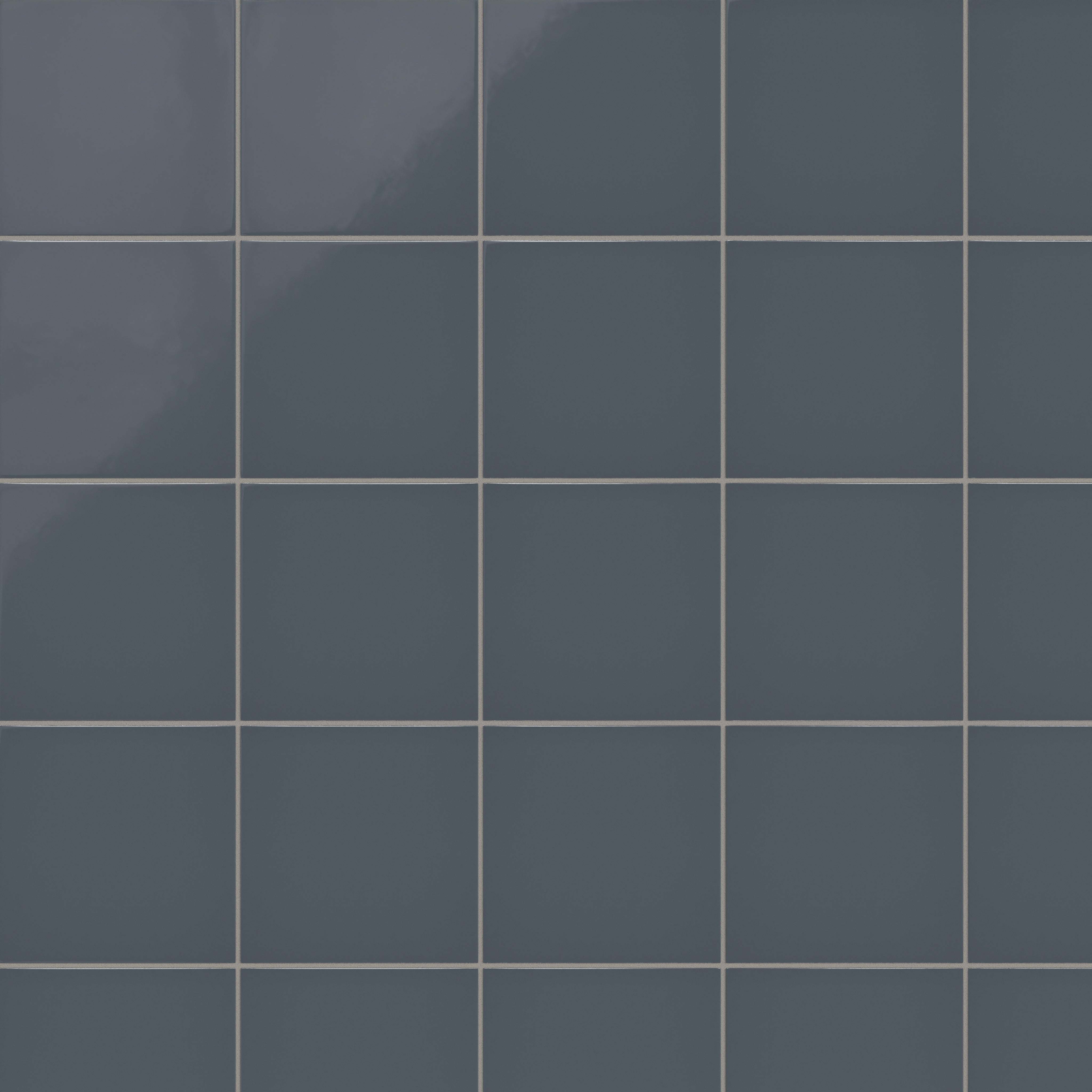8x8 Natural Press Ceramic Tile in Indigo Gloss
