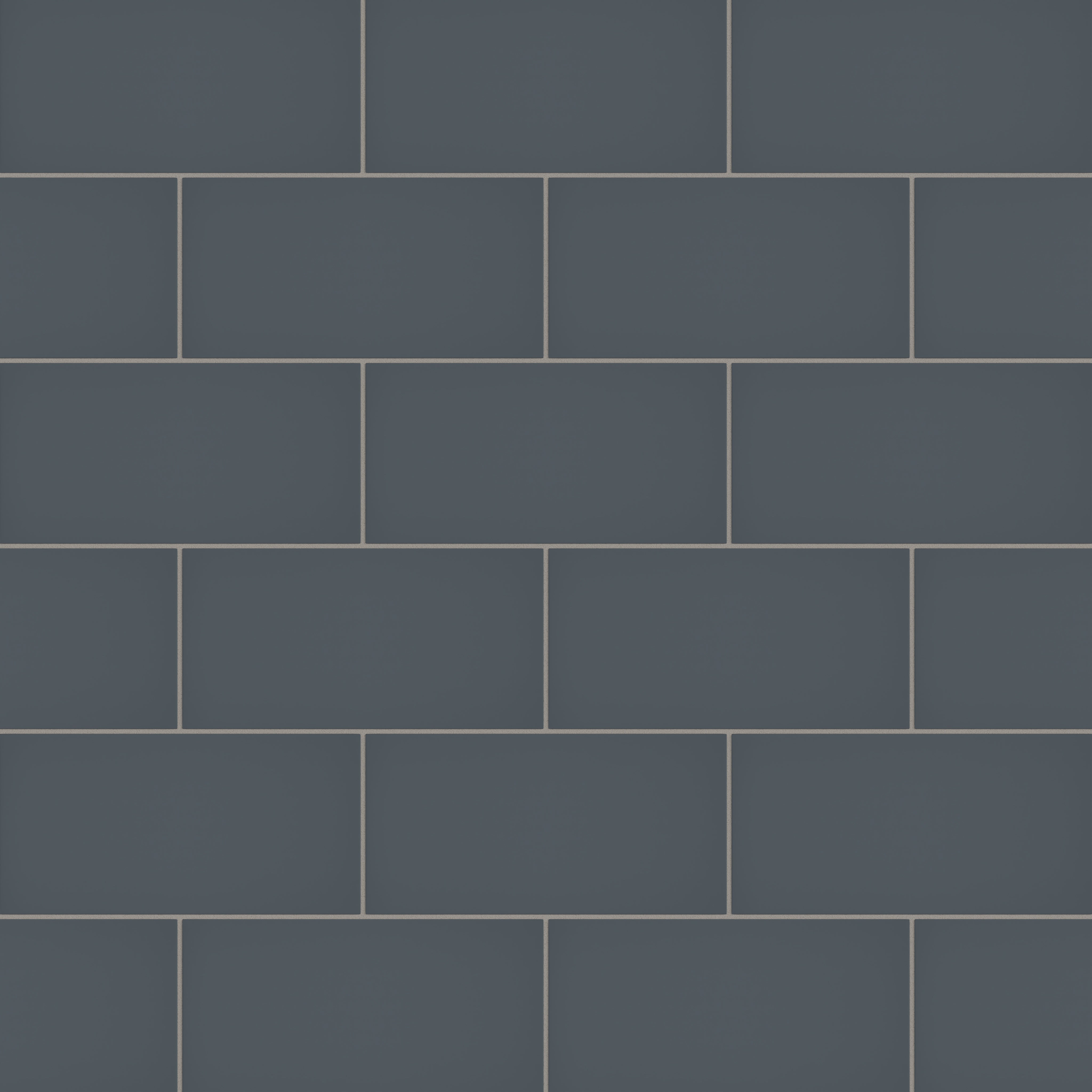 6x12 Natural Press Ceramic Tile in Indigo Matte