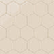 6" Hexagon Original Ceramic Tile in Ivory Gloss