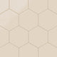 8" Hexagon Original Ceramic Tile in Ivory Gloss