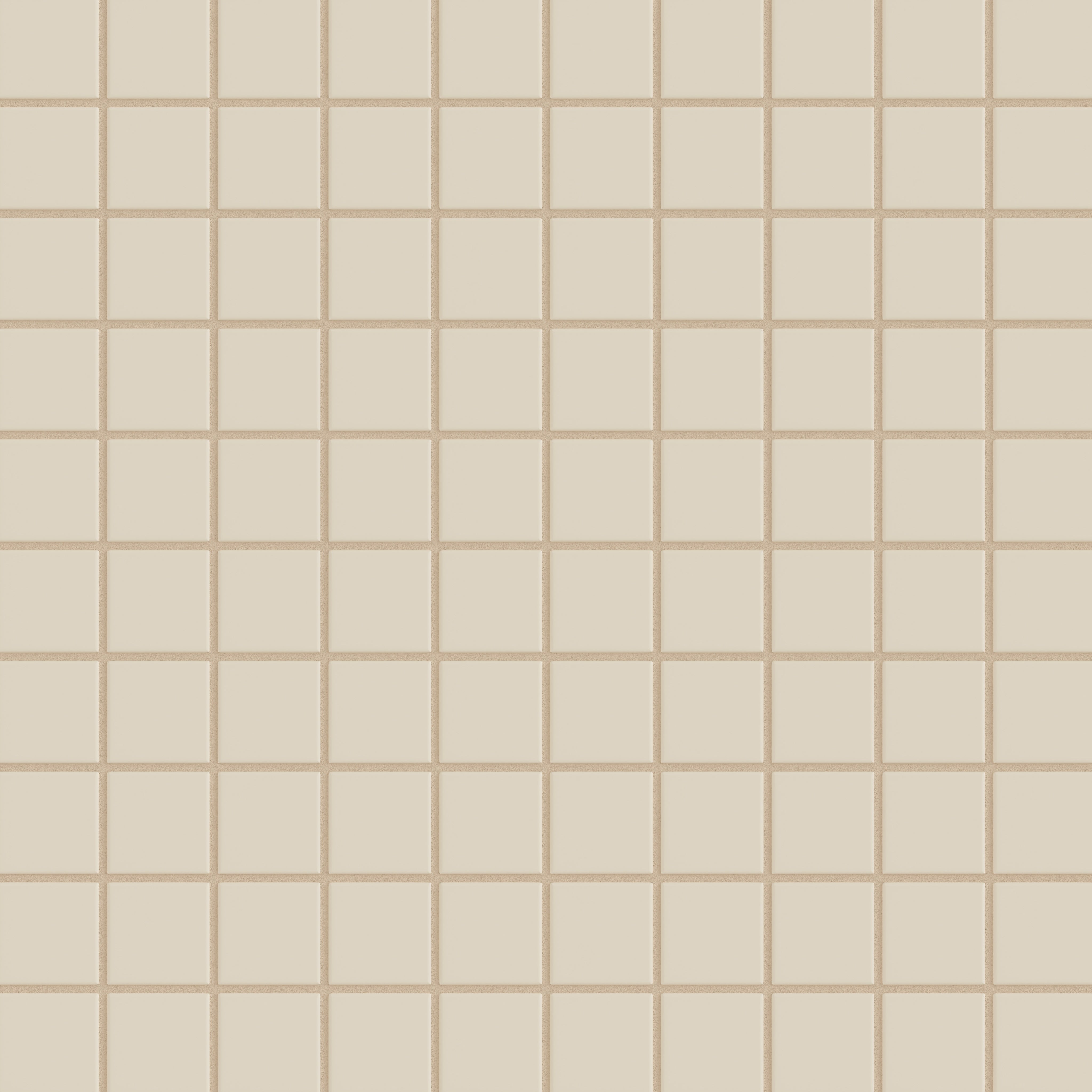 2x2 Straight Set Sheeted Original Ceramic Mosaic Tile in Ivory Matte